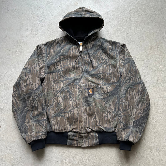 Vintage Carhartt Camo Hooded Jacket - M