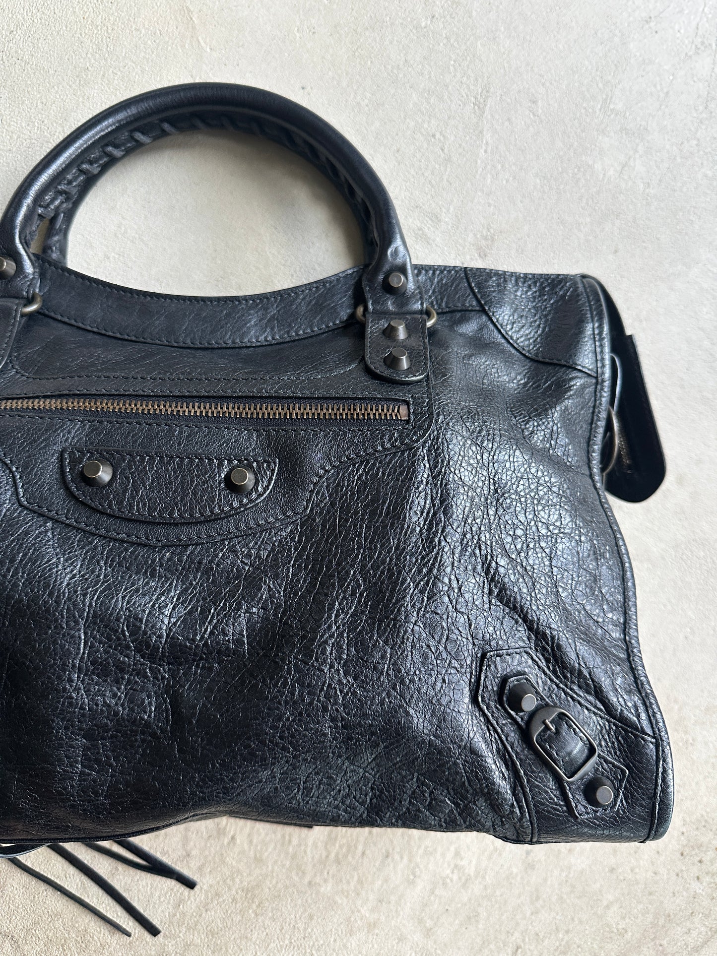 Vintage Black Balenciaga City Bag
