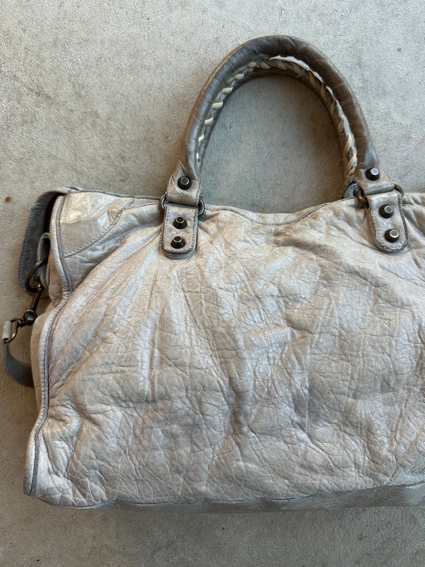 Vintage Grey Balenciaga City Bag