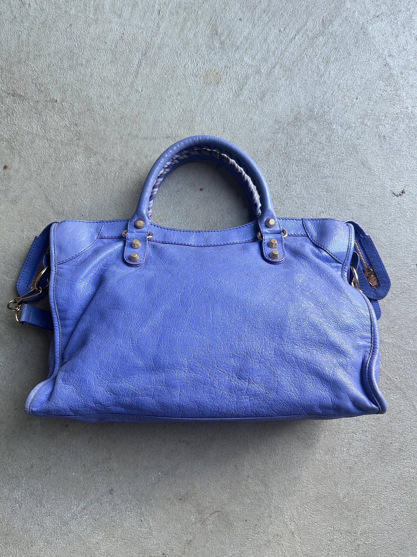 Vintage Light Purple Balenciaga City Bag