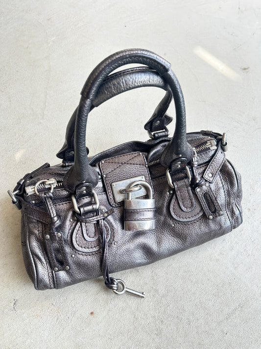 Vintage Metallic Chloé Paddington Shoulder Bag