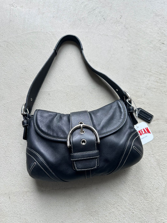 Vintage Coach Black Mini Soho Shoulder Bag