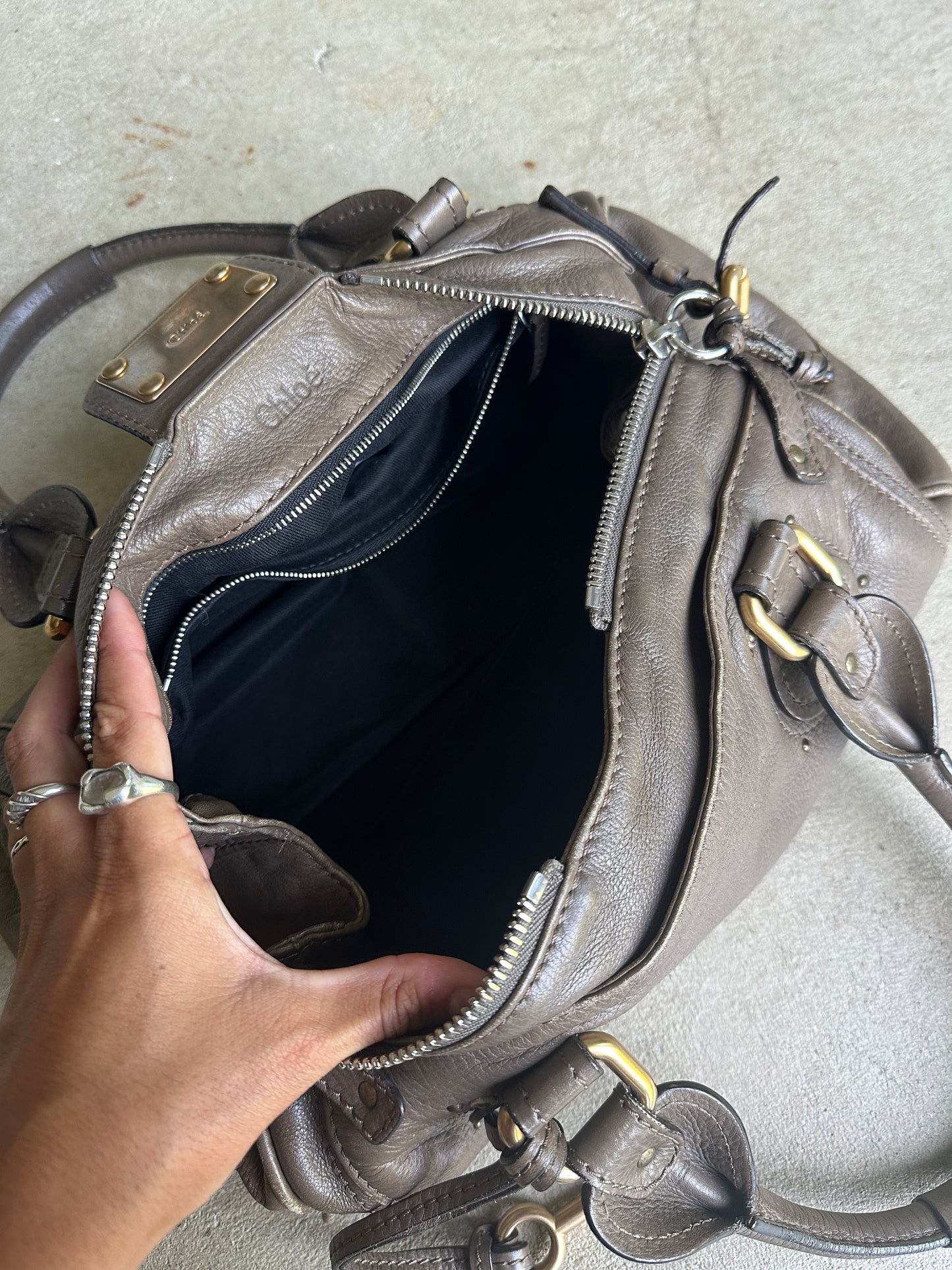 Vintage Brown Chloé Paddington Shoulder Bag