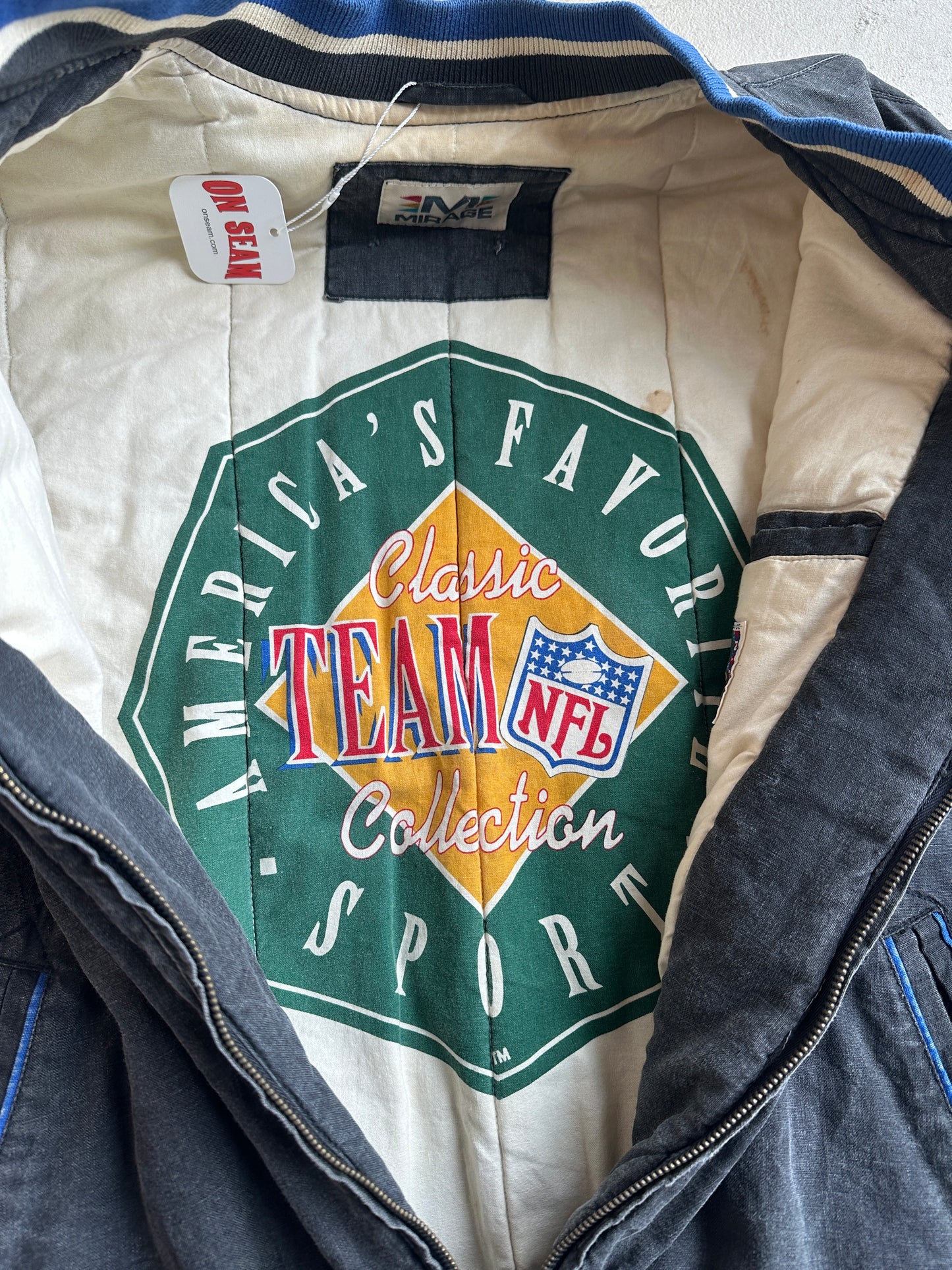 Vintage Mirage Caroline Panthers Mirage Jacket - L