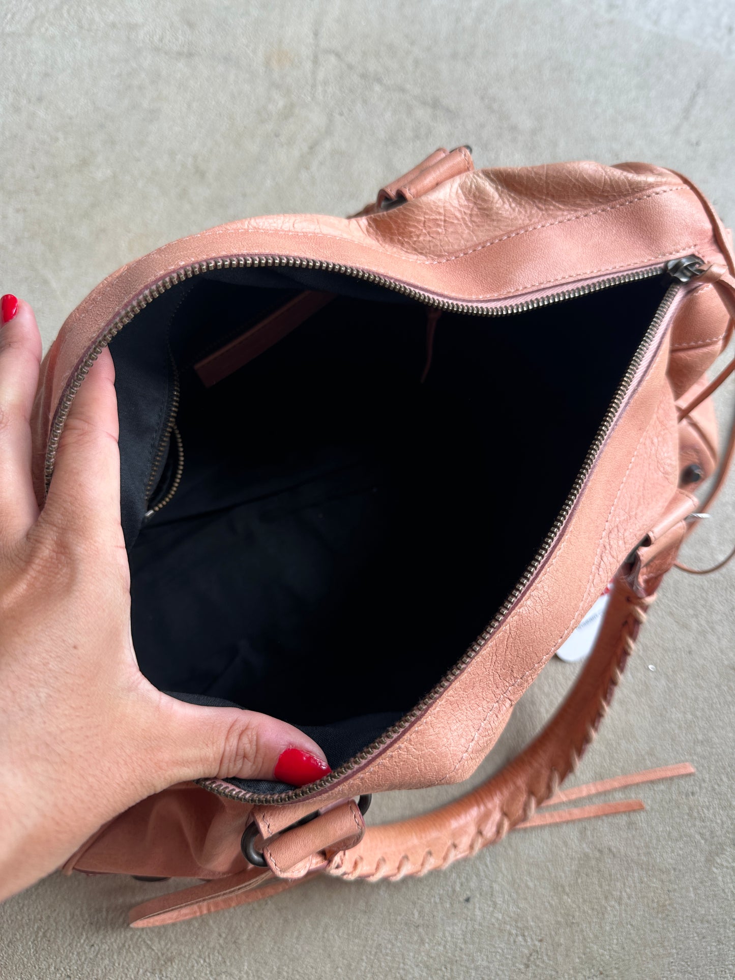 Vintage Balenciaga Peach Twiggy Bag