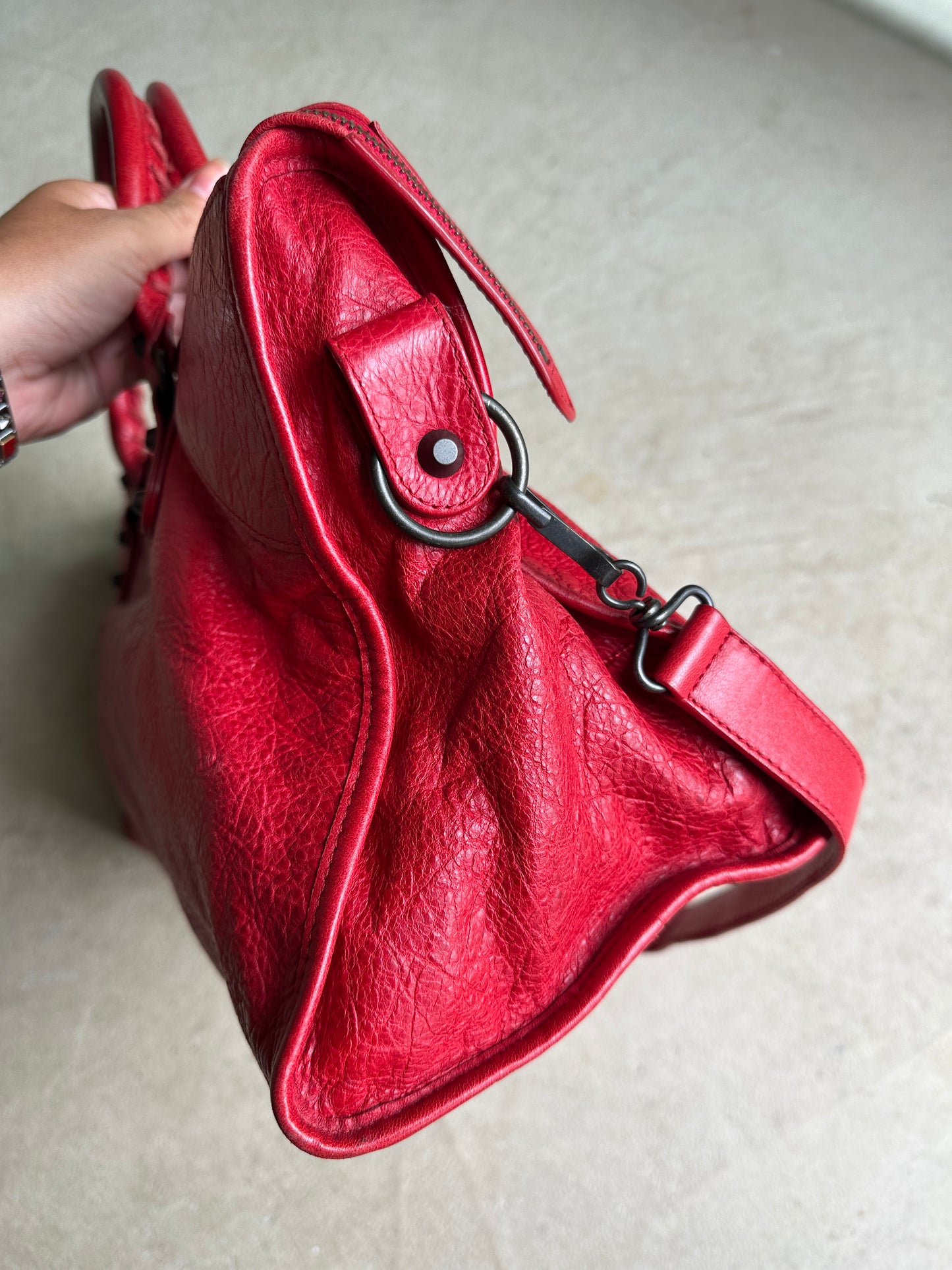 Vintage Balenciaga Red Part Time Bag