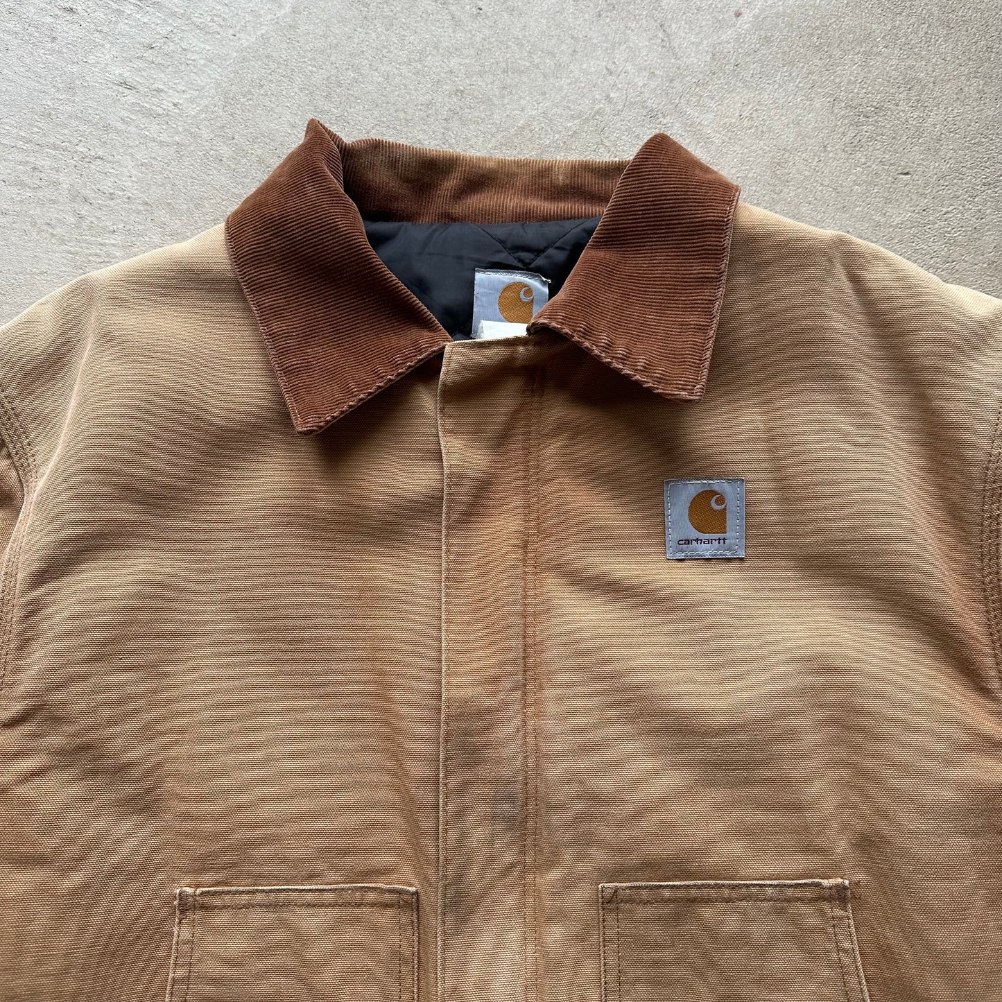 Vintage Carhartt Tan Detroit Style Jacket - L