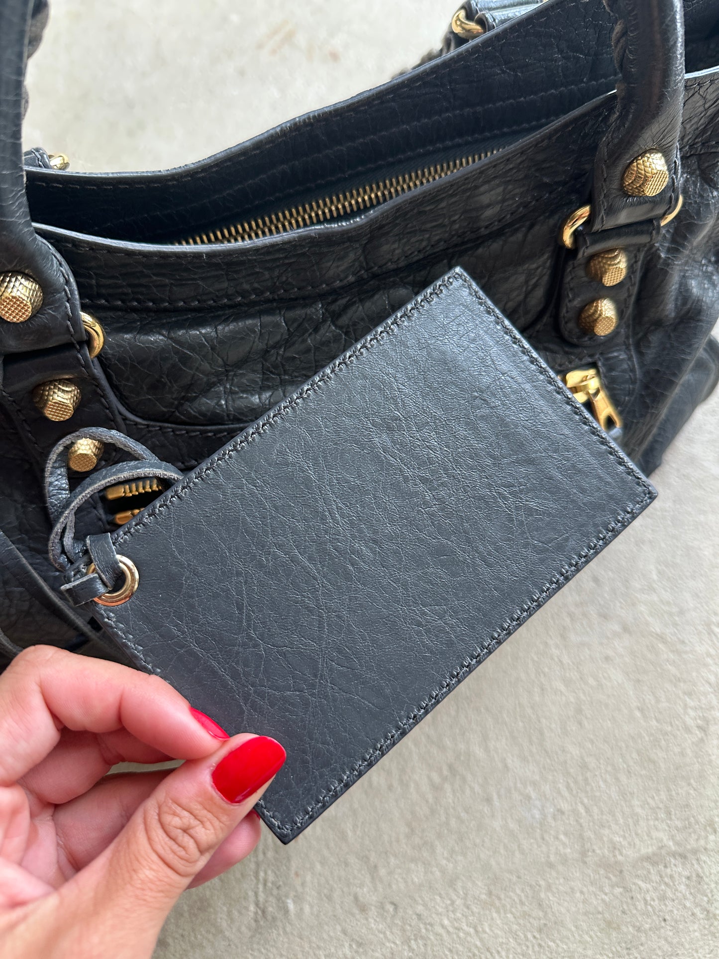 Vintage Grey Balenciaga City Bag