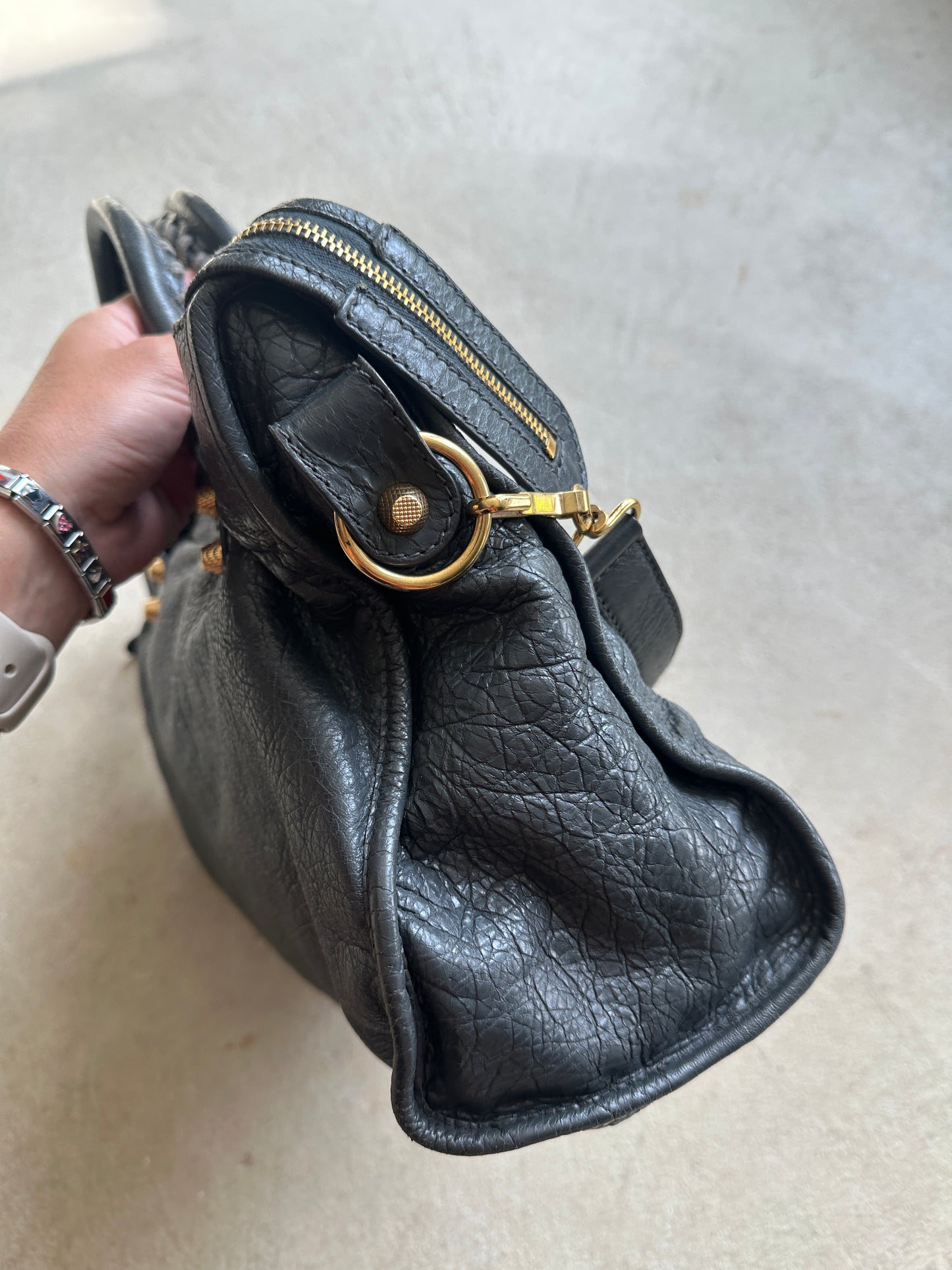 Vintage Grey Balenciaga City Bag