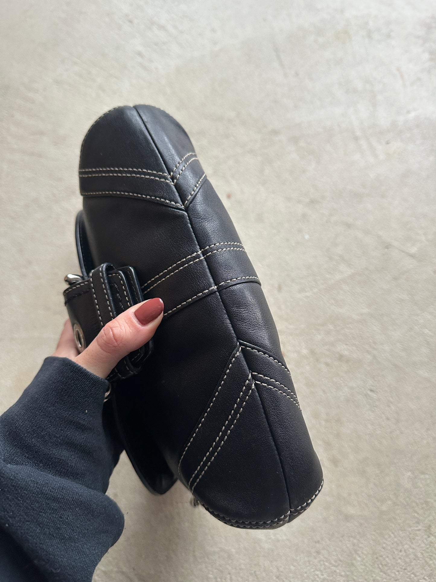 Vintage Coach Black Mini Soho Shoulder Bag