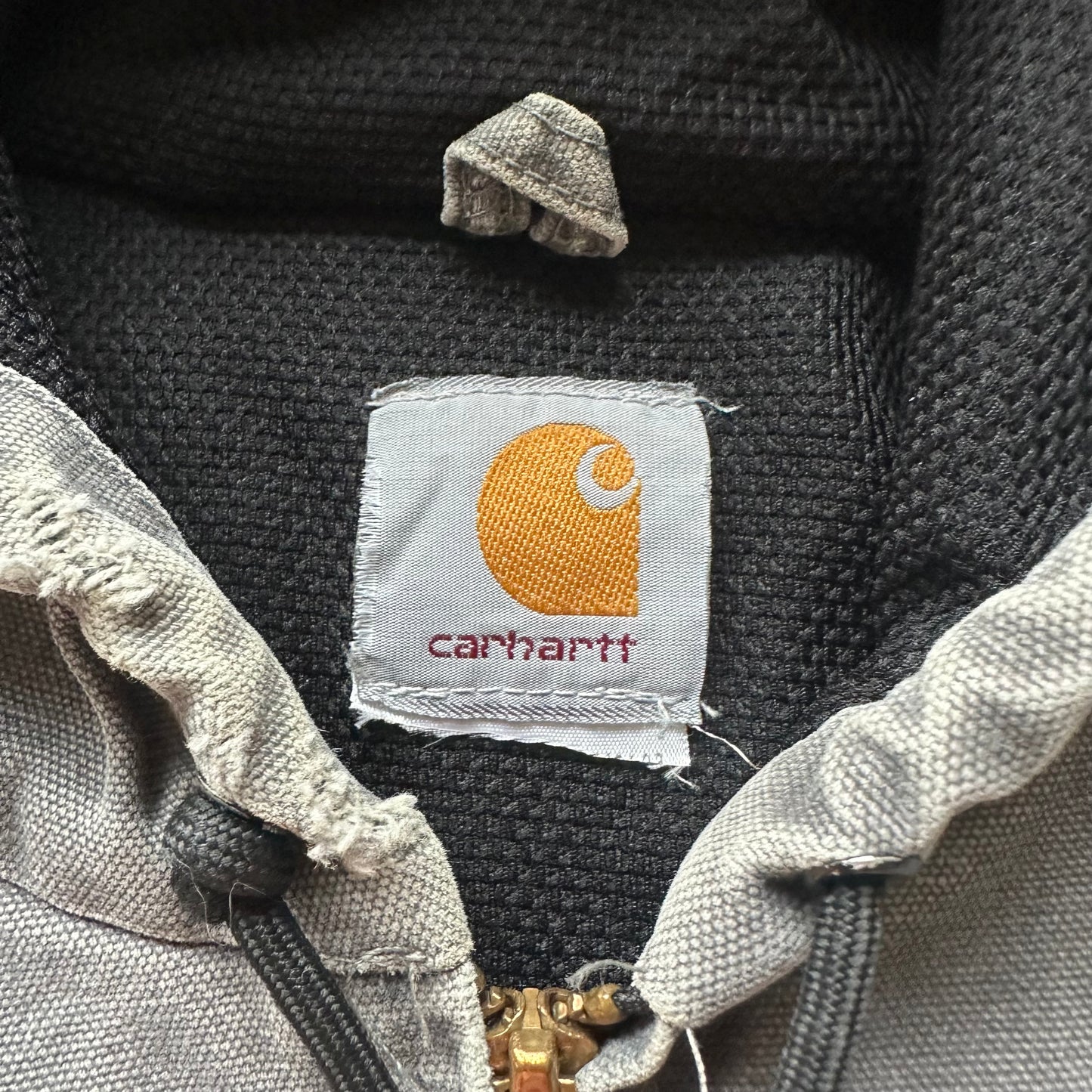 Vintage Carhartt Grey Hooded Jacket - XL