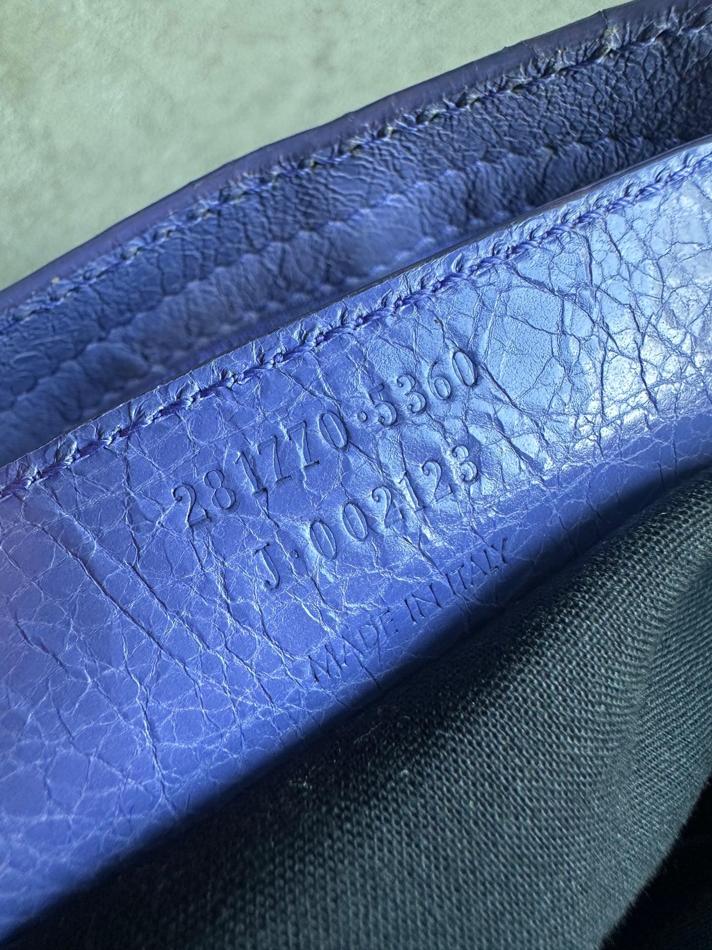 Vintage Light Purple Balenciaga City Bag