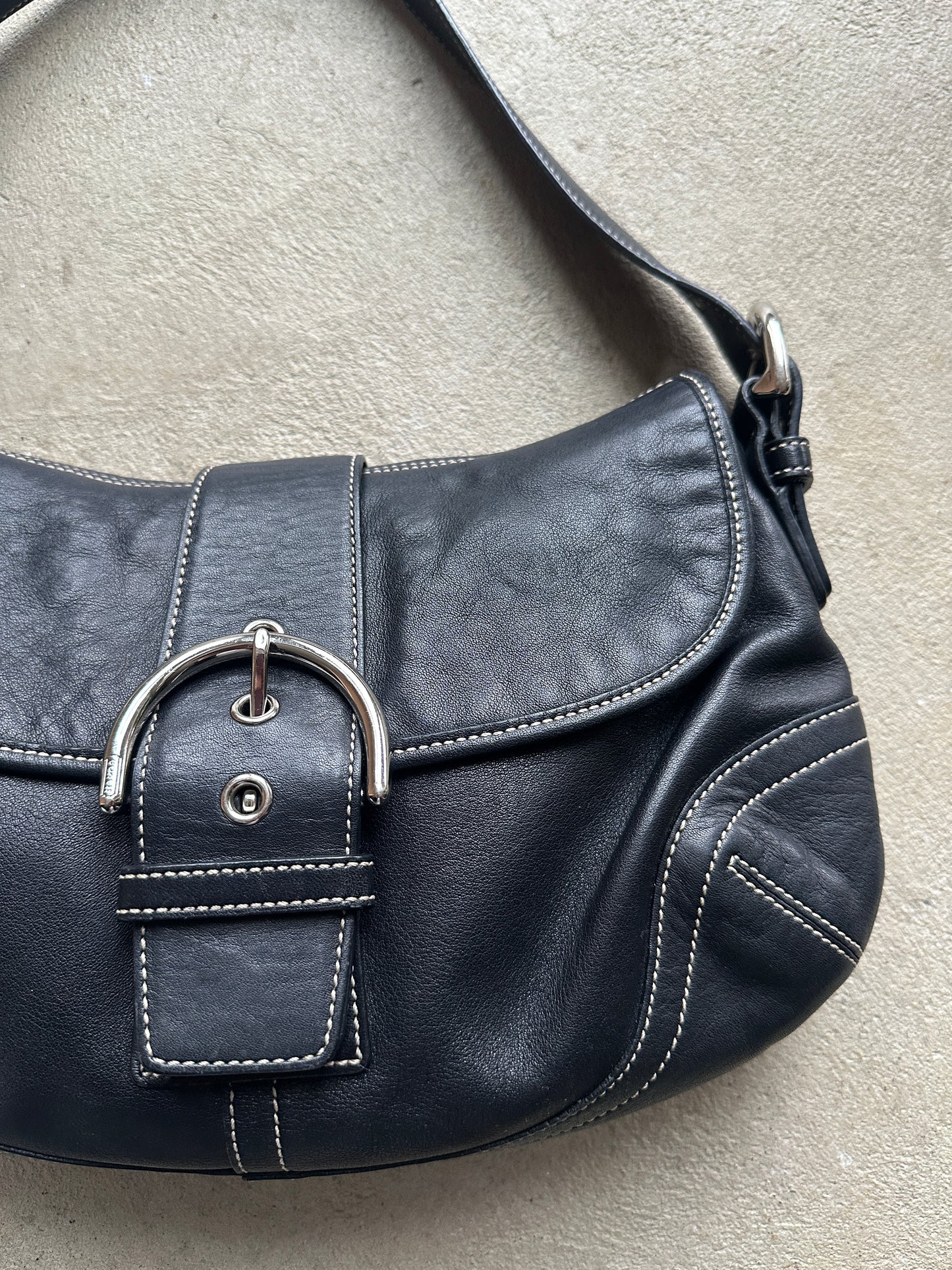 Vintage Coach Black Soho Shoulder Bag