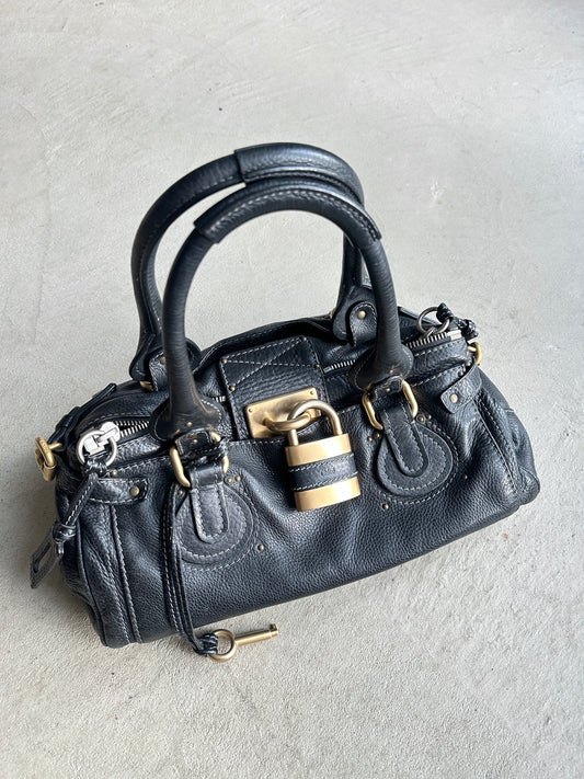 Vintage Black Chloé Paddington Shoulder Bag