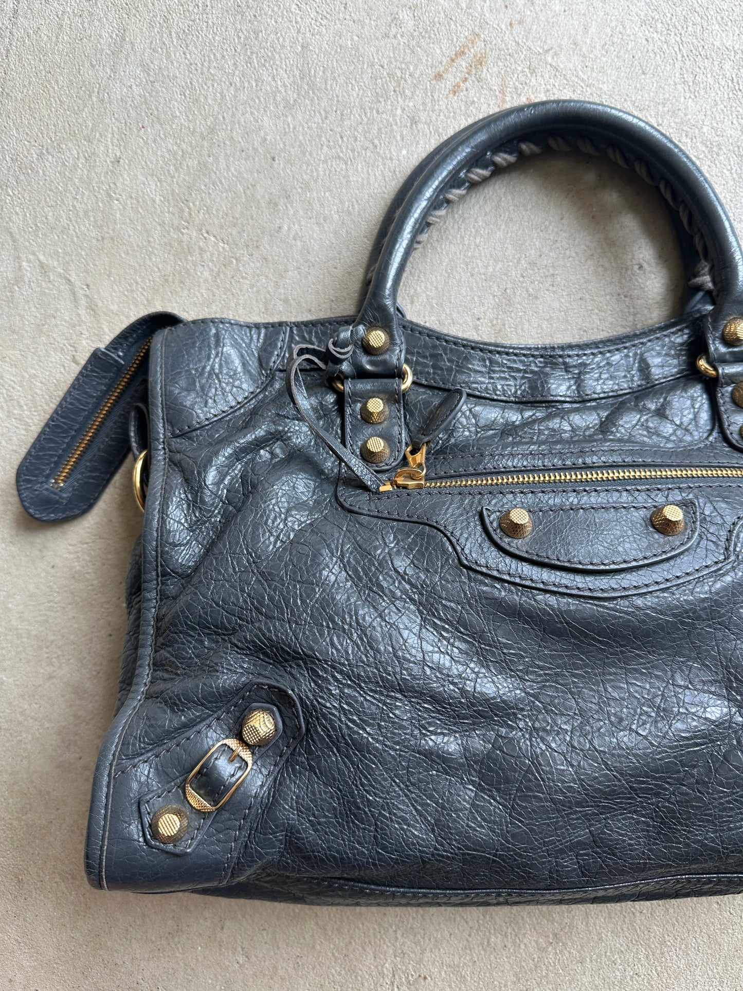 Vintage Grey Balenciaga City Bag