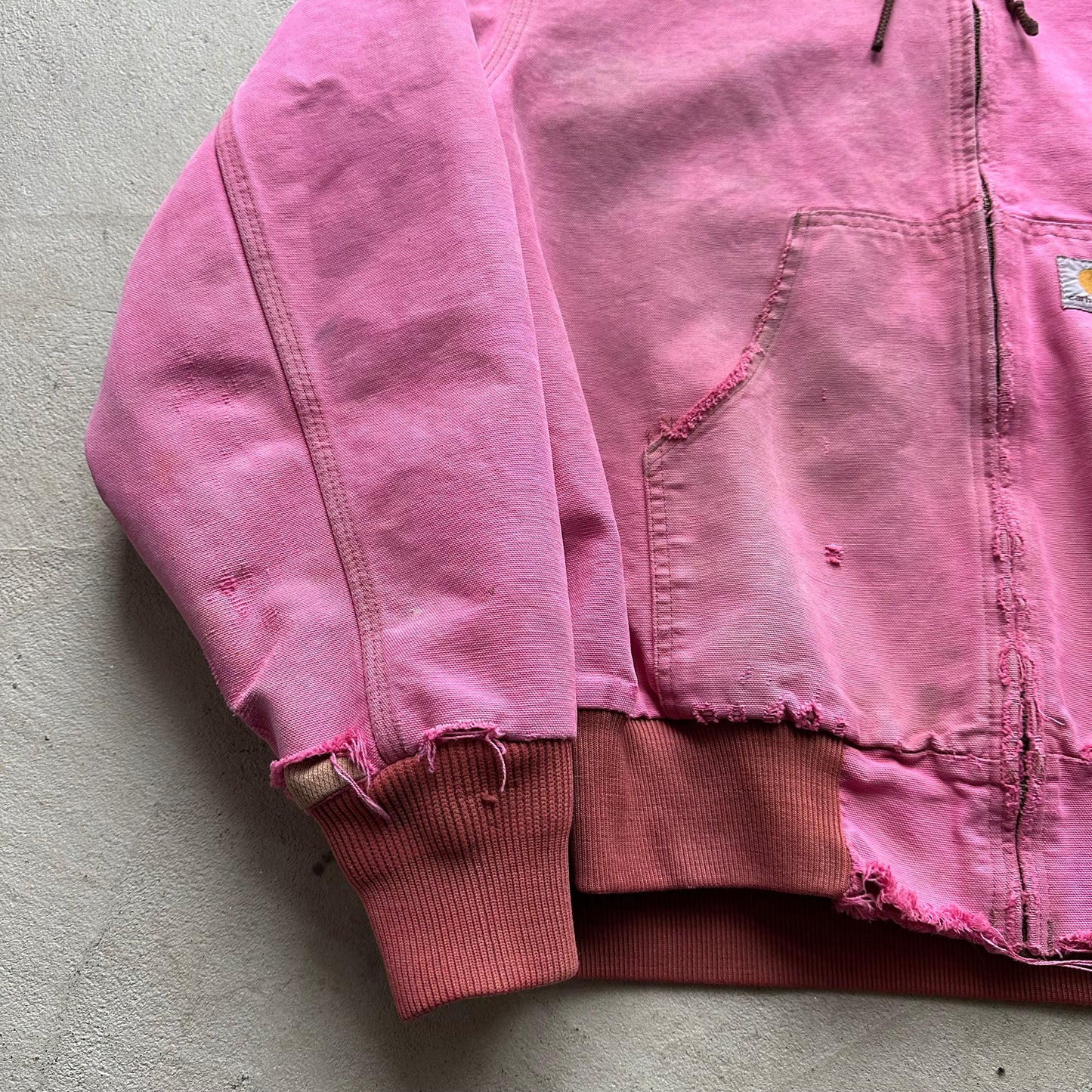 Vintage Carhartt Pink Hooded Jacket - L