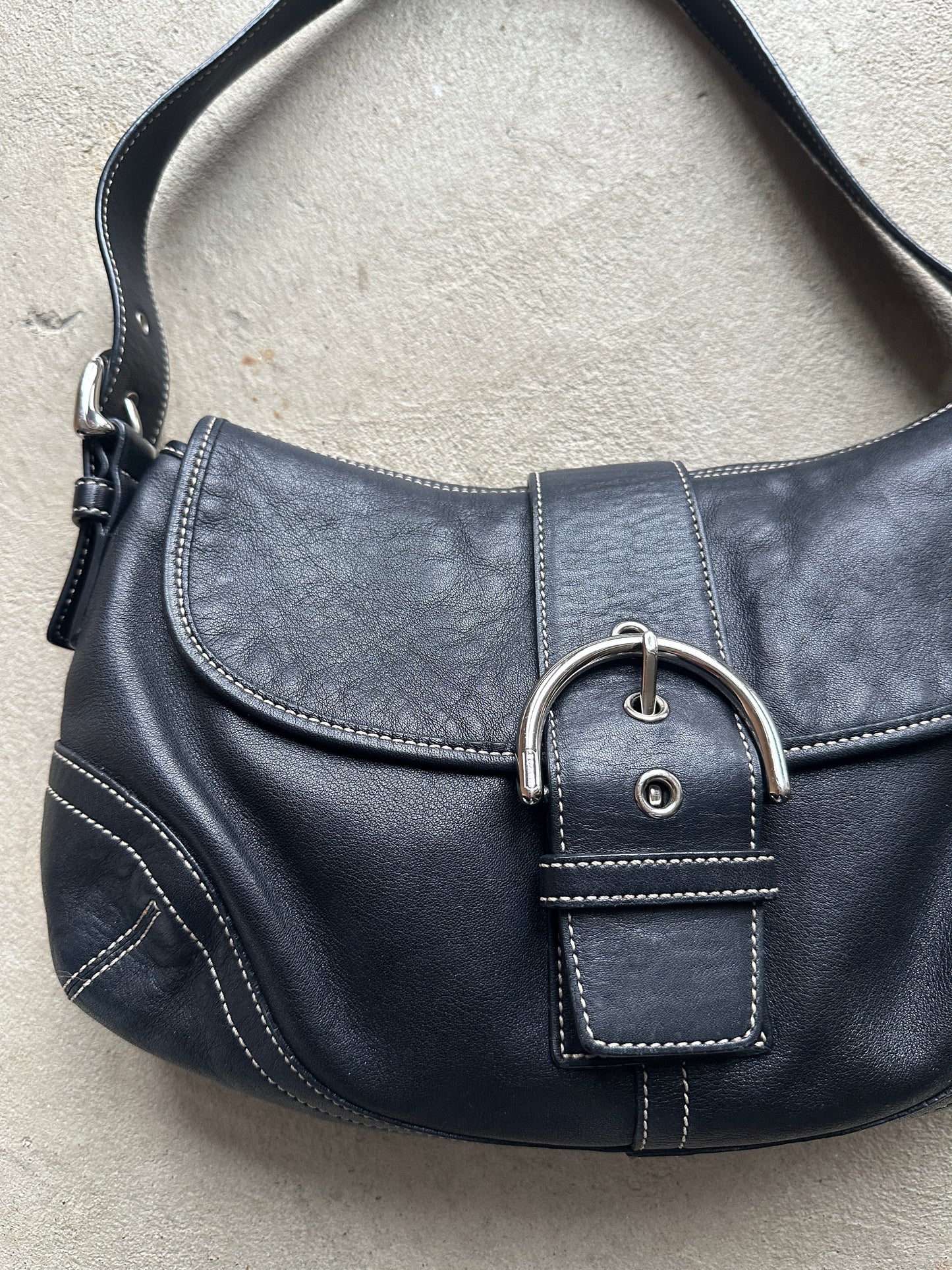 Vintage Coach Black Soho Shoulder Bag