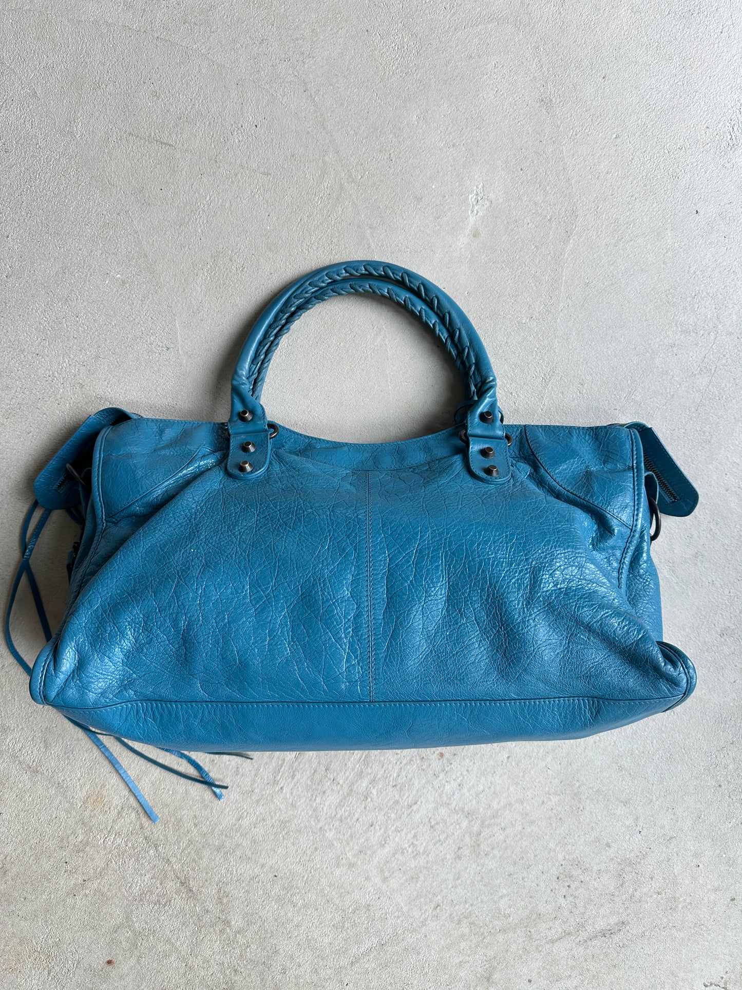 Vintage Balenciaga Blue Part Time Bag
