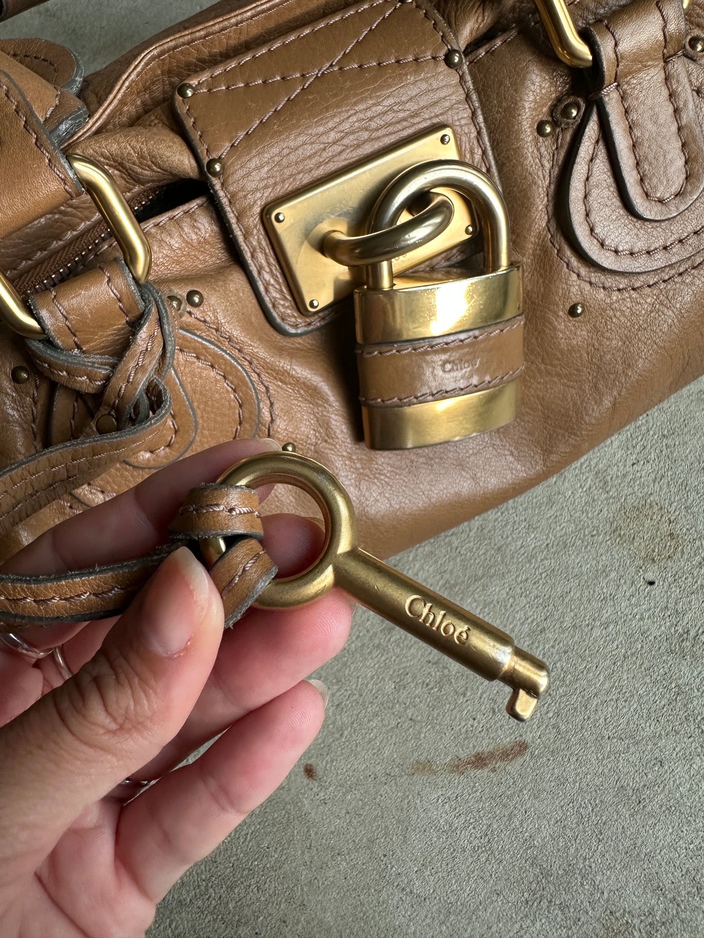 Vintage Tan Chloé Paddington Shoulder Bag