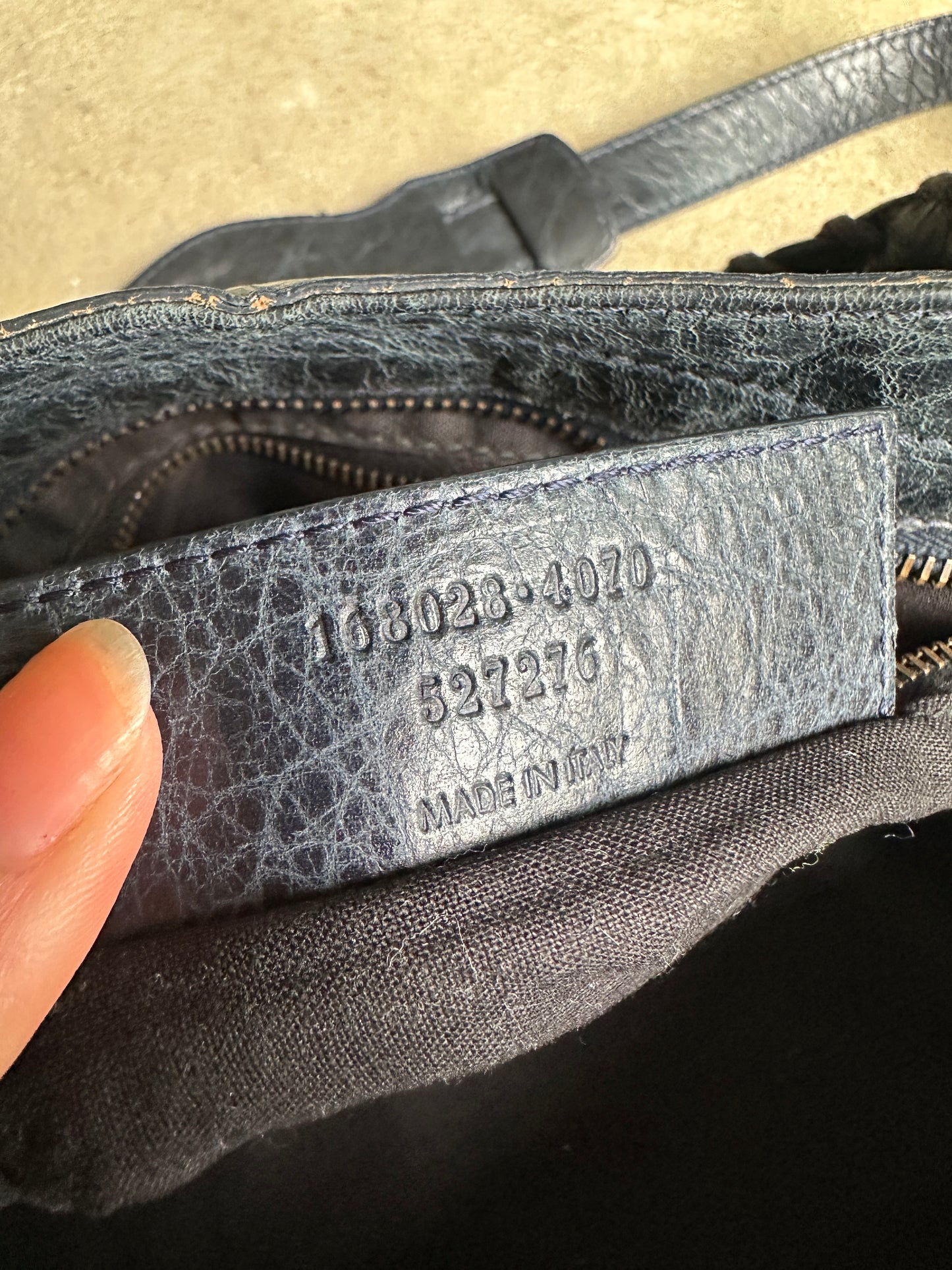 Vintage Balenciaga Dark Navy Part Time Bag