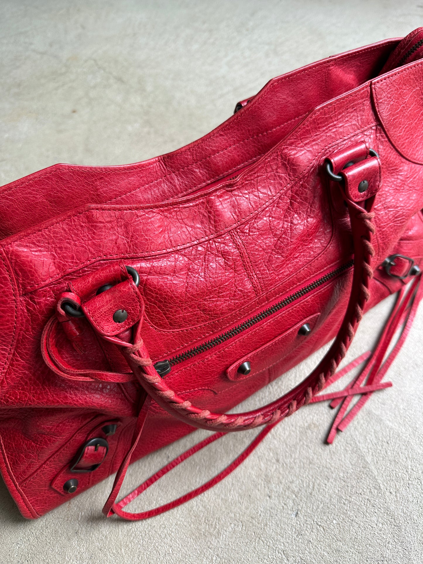 Vintage Balenciaga Red Part Time Bag