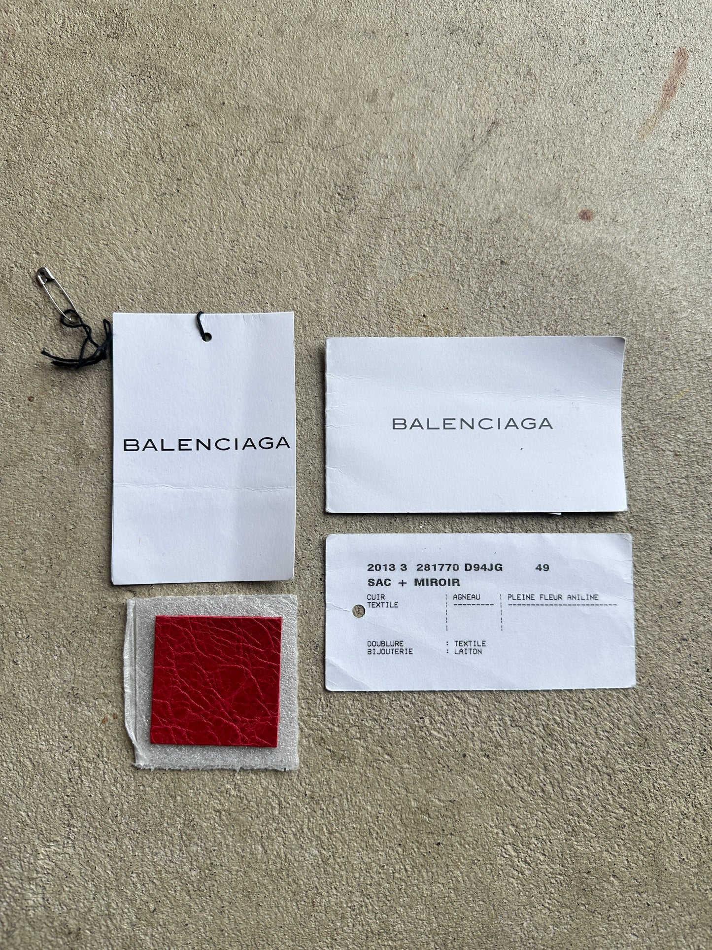 Vintage Red Balenciaga City Bag