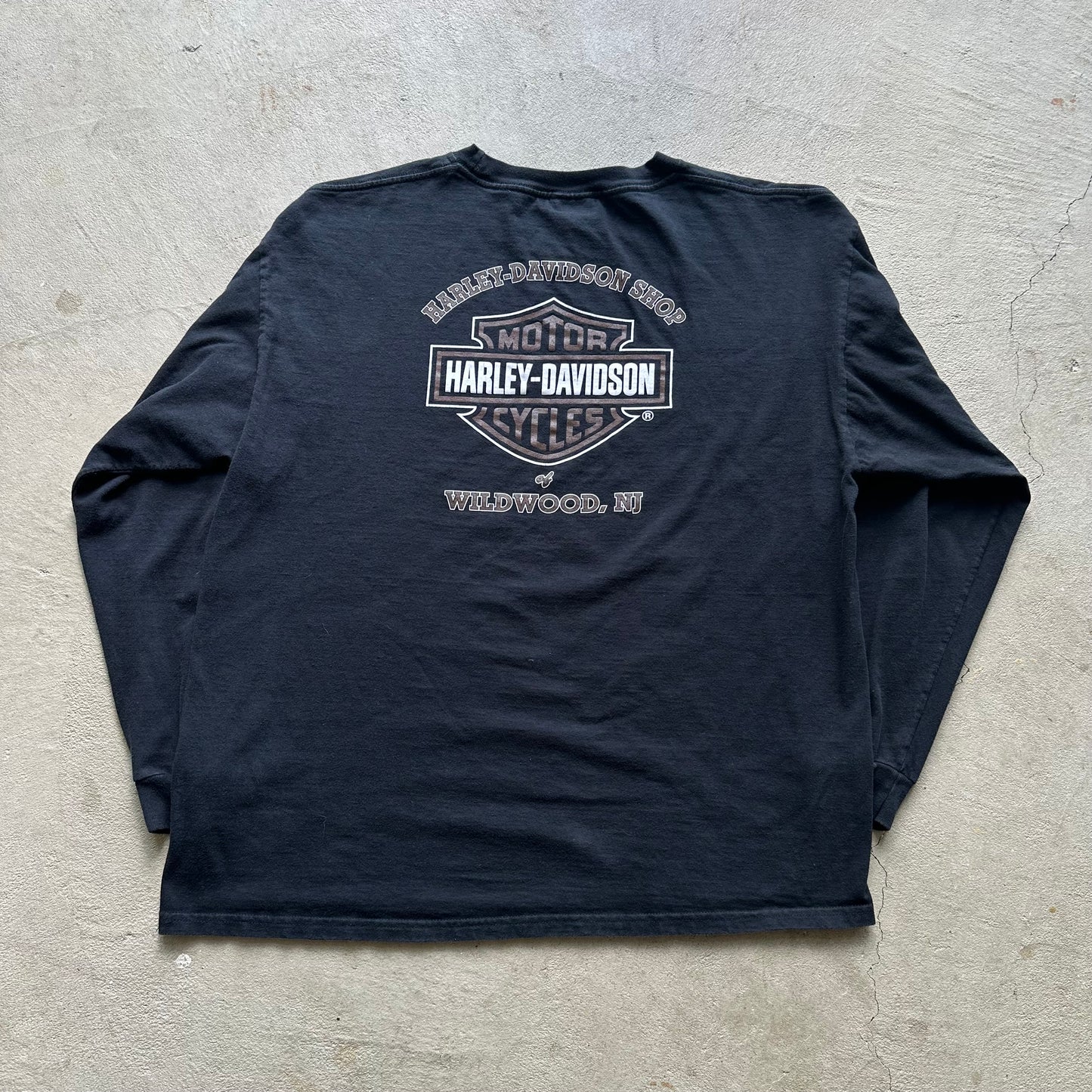 Faded Harley Davidson Long Sleeve Shirt - XL