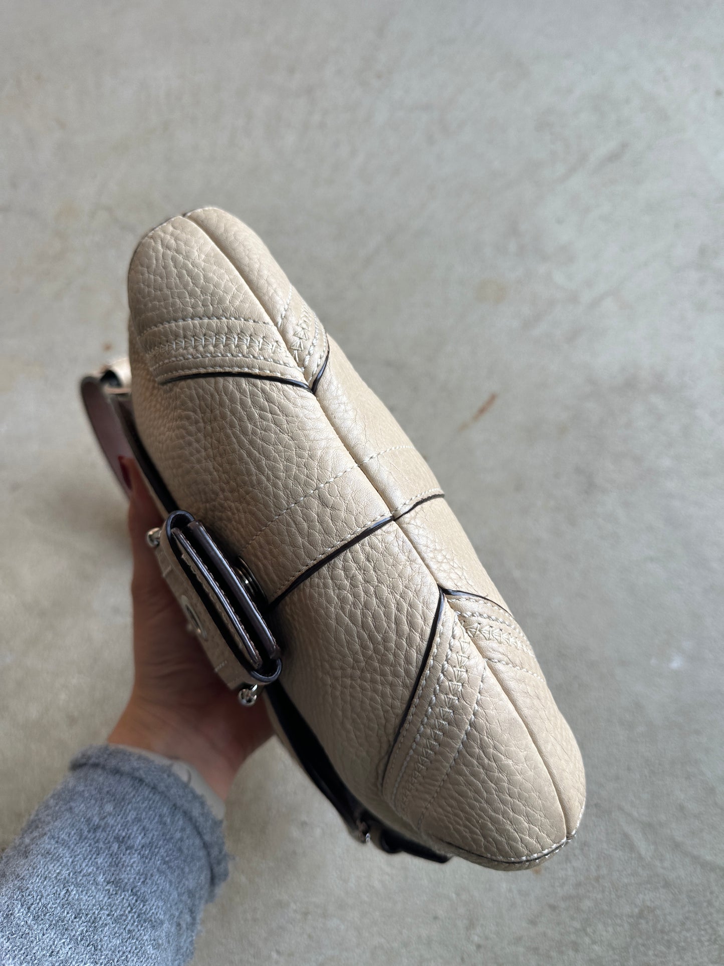 Vintage Coach Beige Mini Soho Shoulder Bag