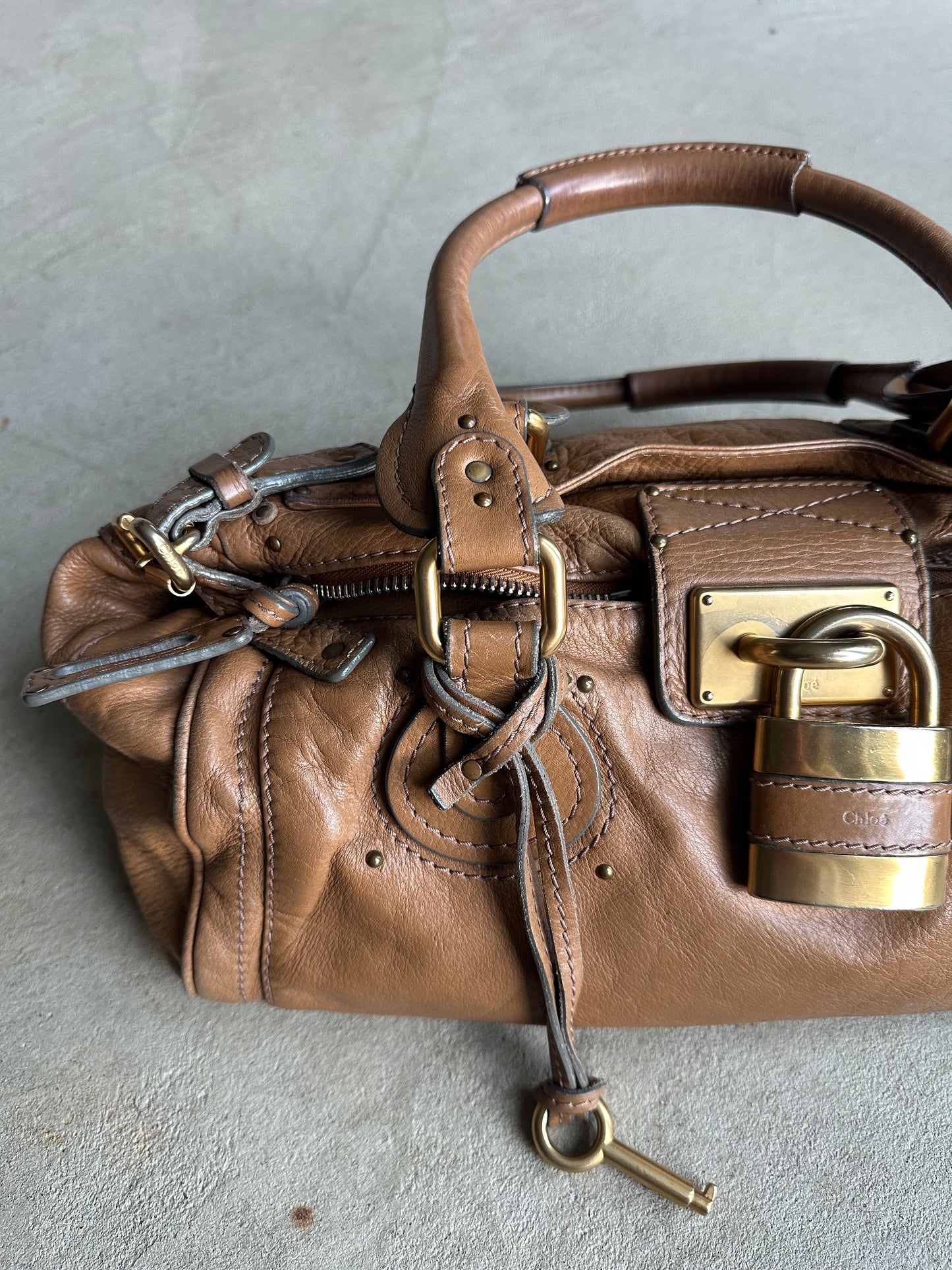 Vintage Tan Chloé Paddington Shoulder Bag