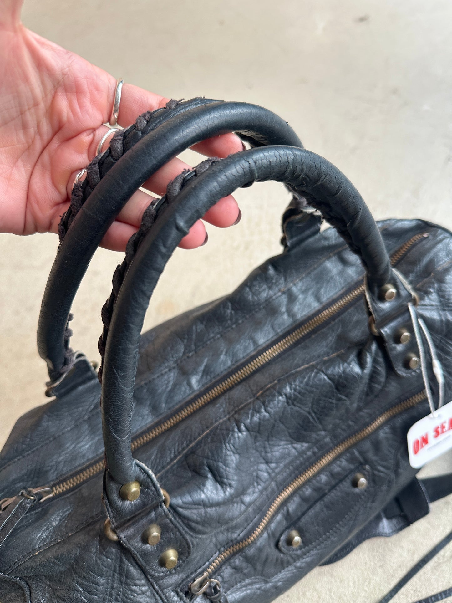 Vintage Balenciaga Black Twiggy Bag