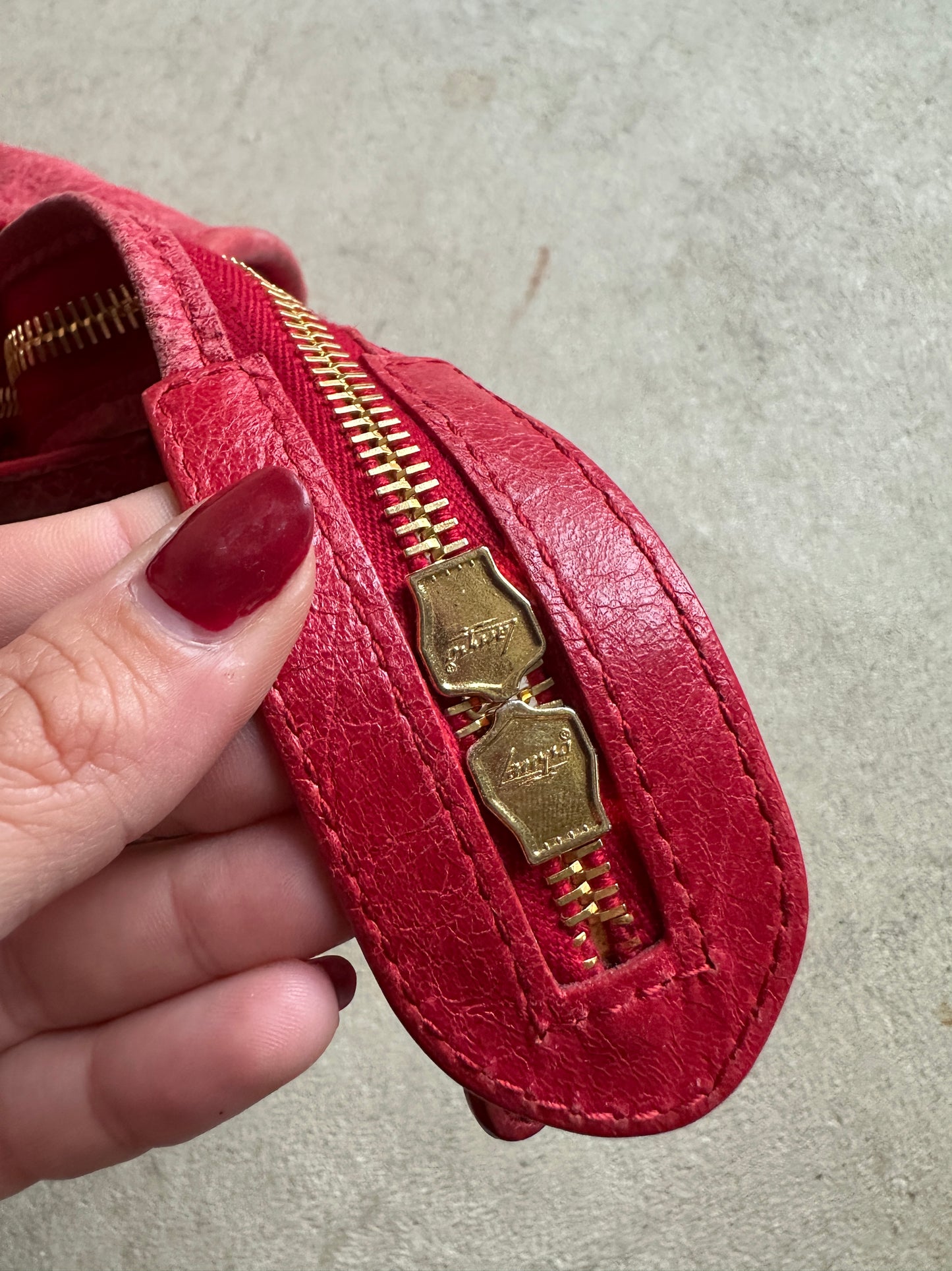 Vintage Red Balenciaga City Bag