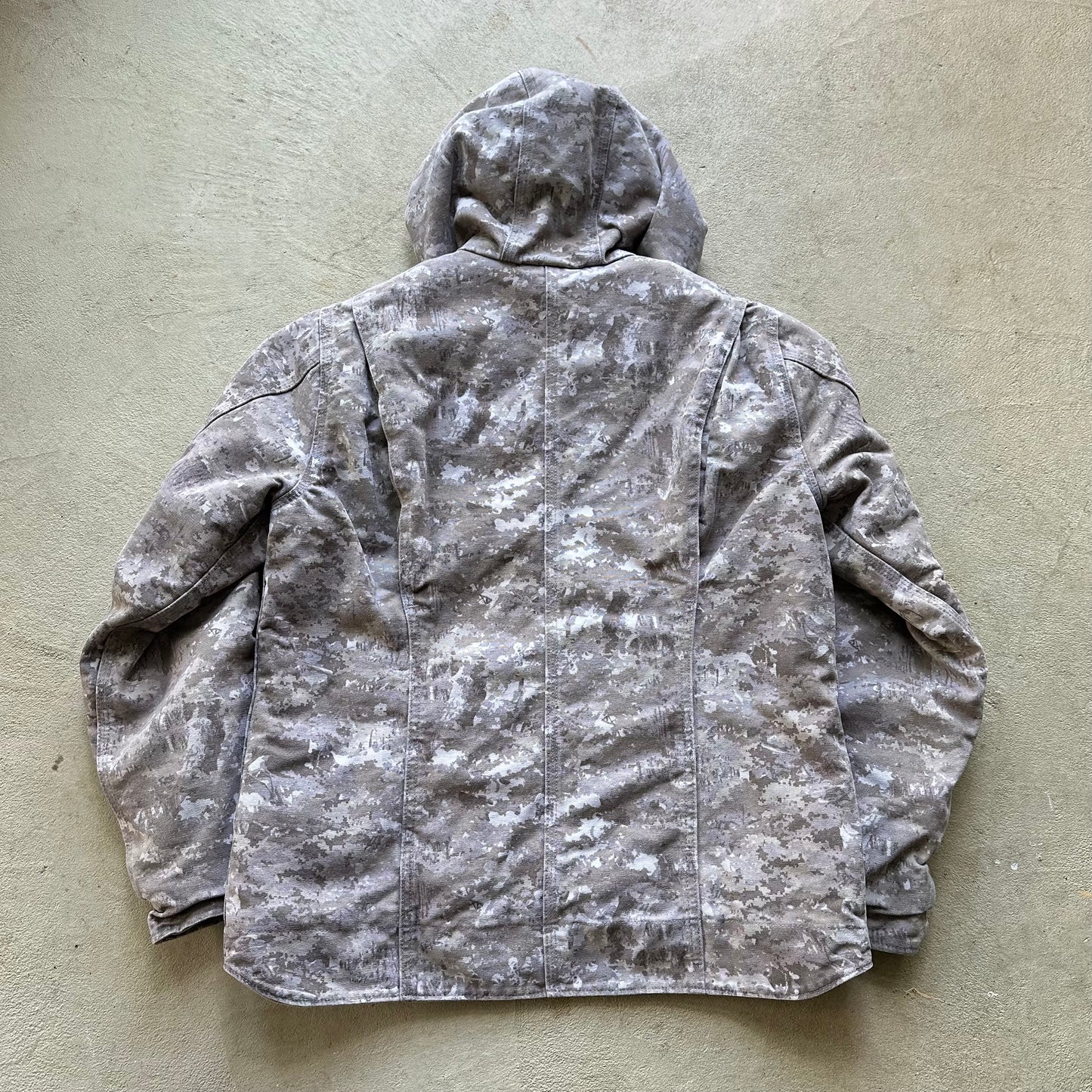 Vintage Carhartt Camo Hooded Jacket - S