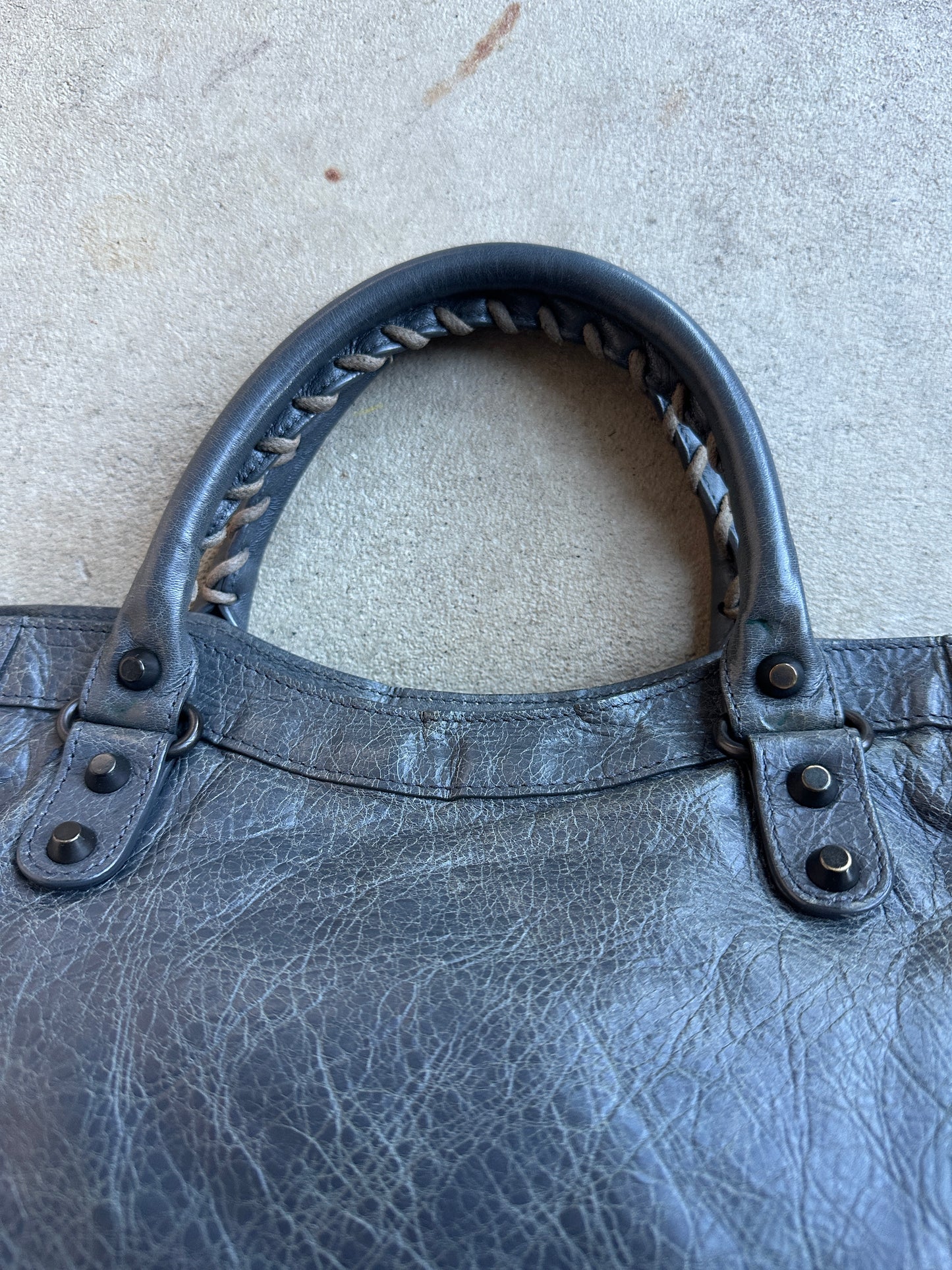 Vintage Dark Grey Balenciaga City Bag