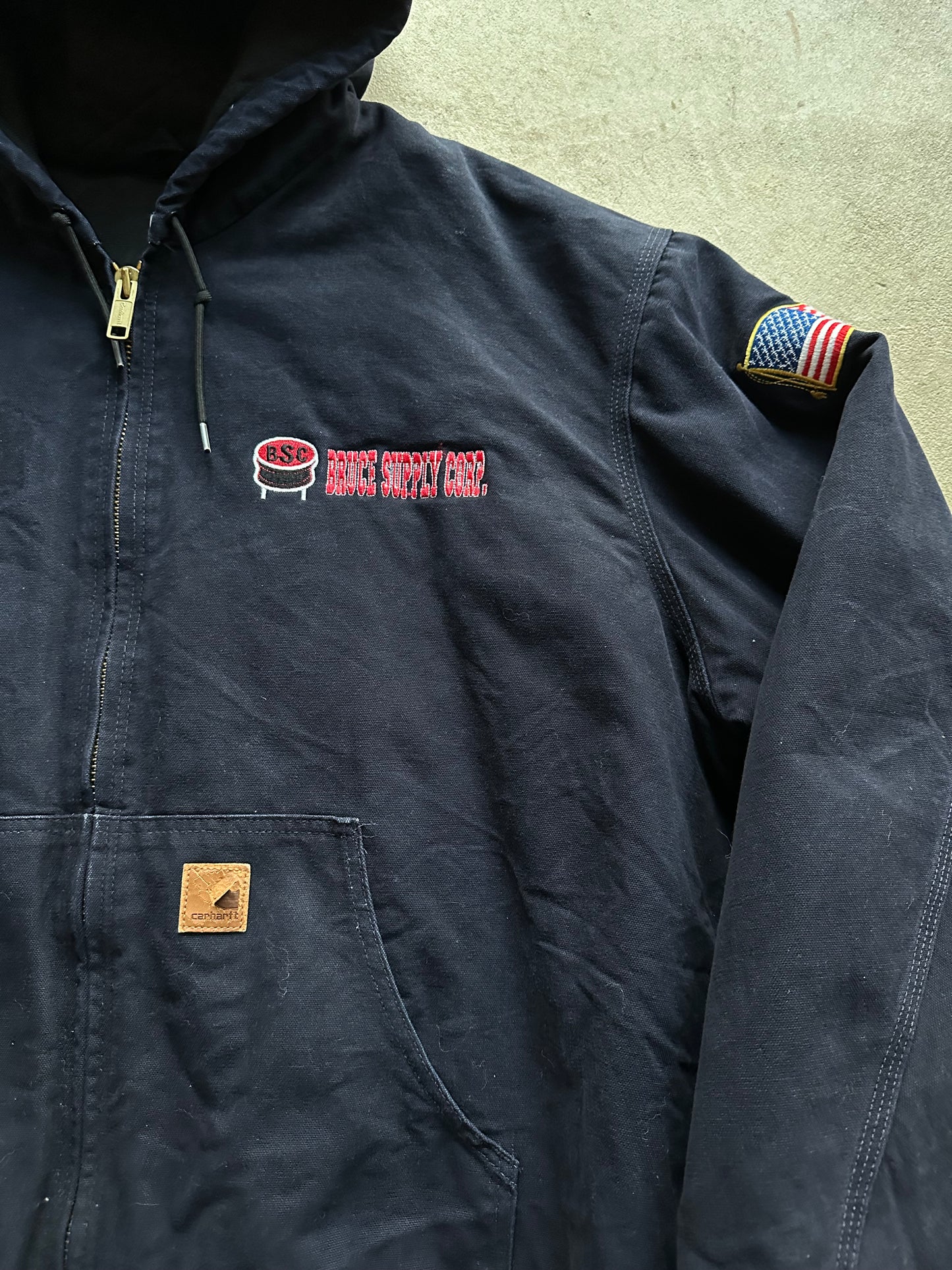 Vintage Navy Carhartt Work Jacket - XXL