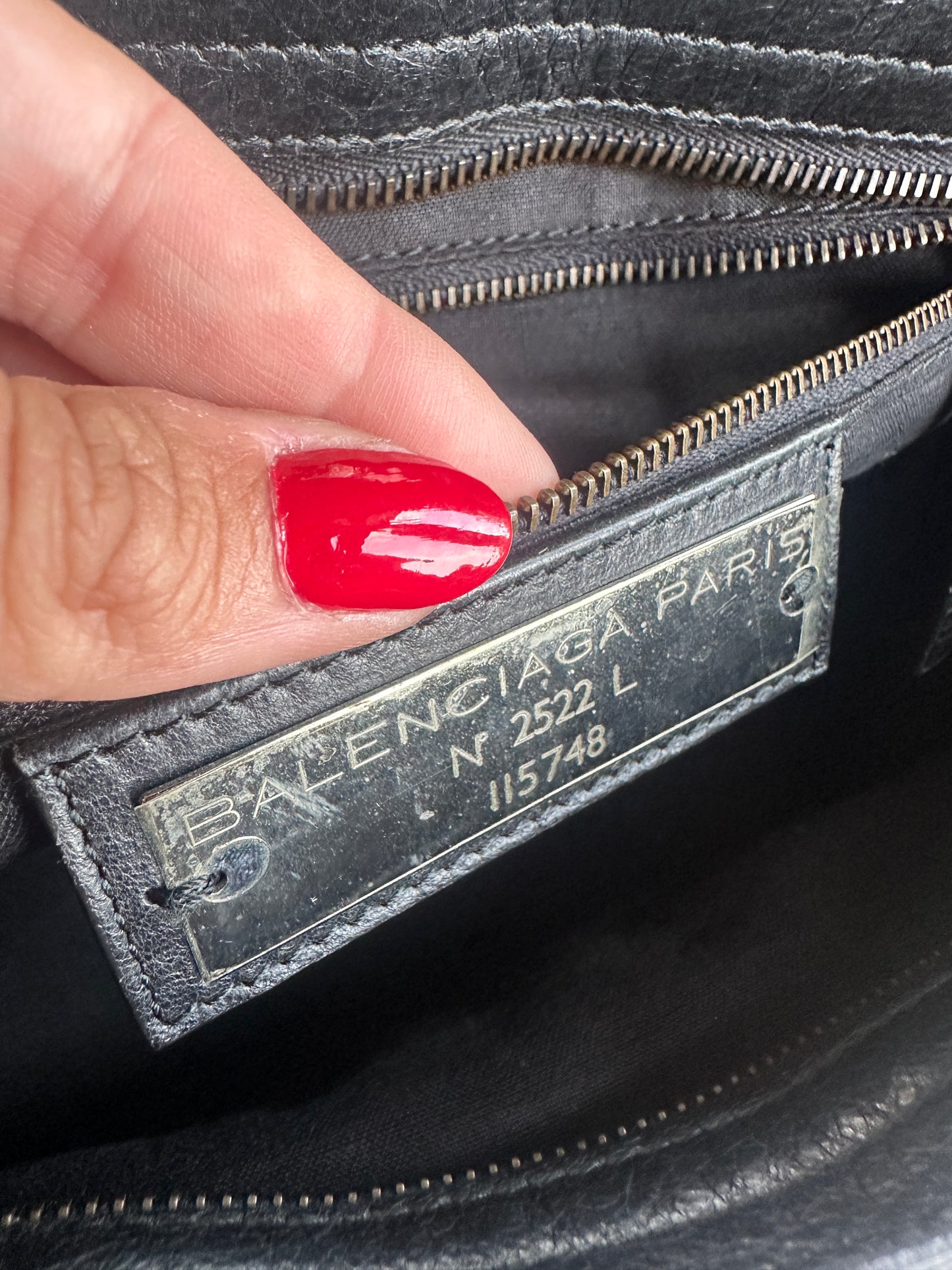 Vintage Black Balenciaga City Bag