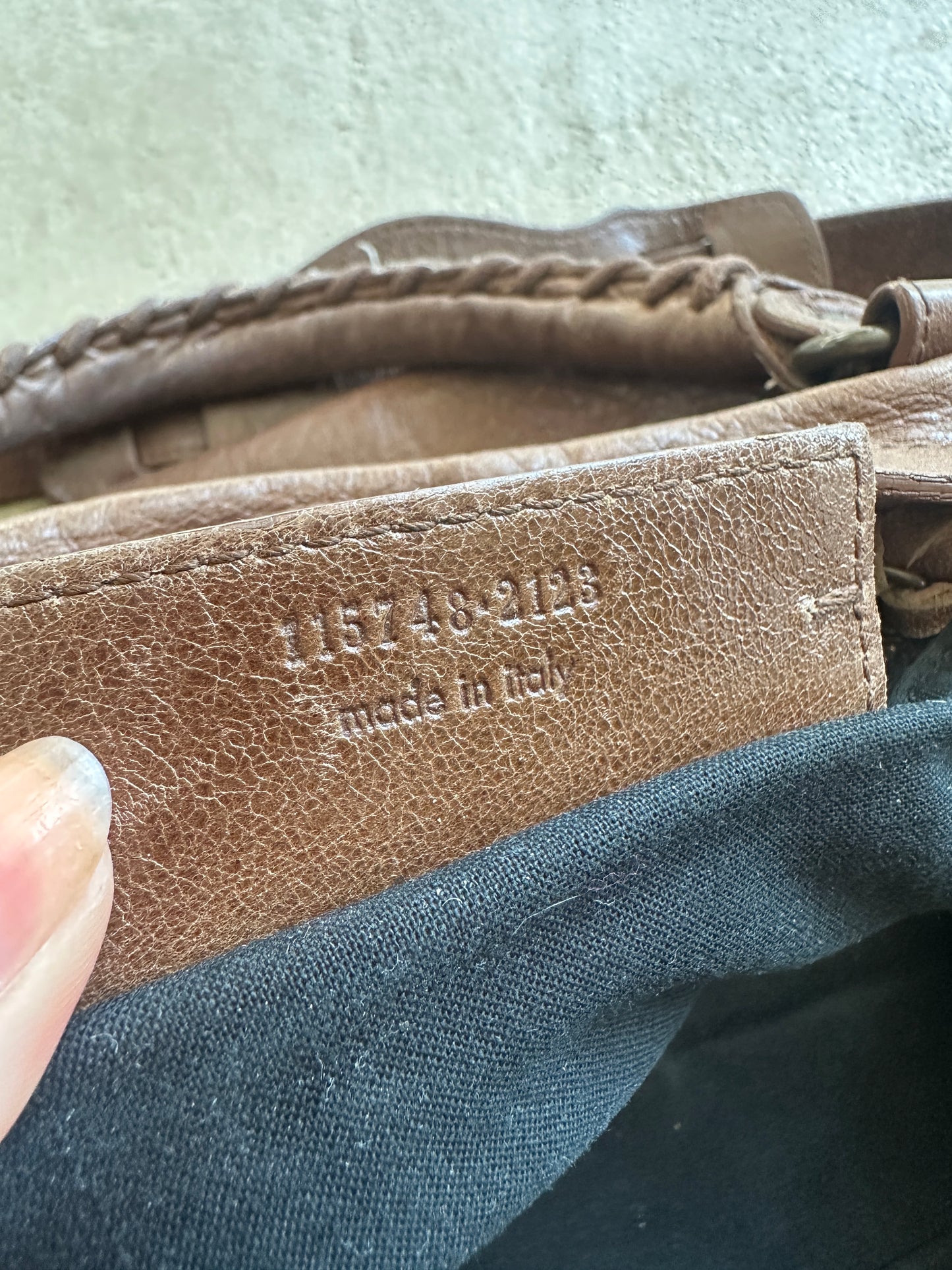 Vintage Brown/Tan Balenciaga City Bag