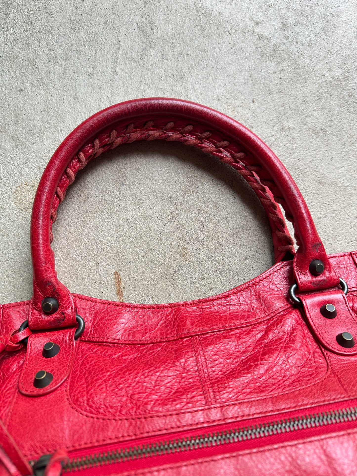 Vintage Balenciaga Red Part Time Bag