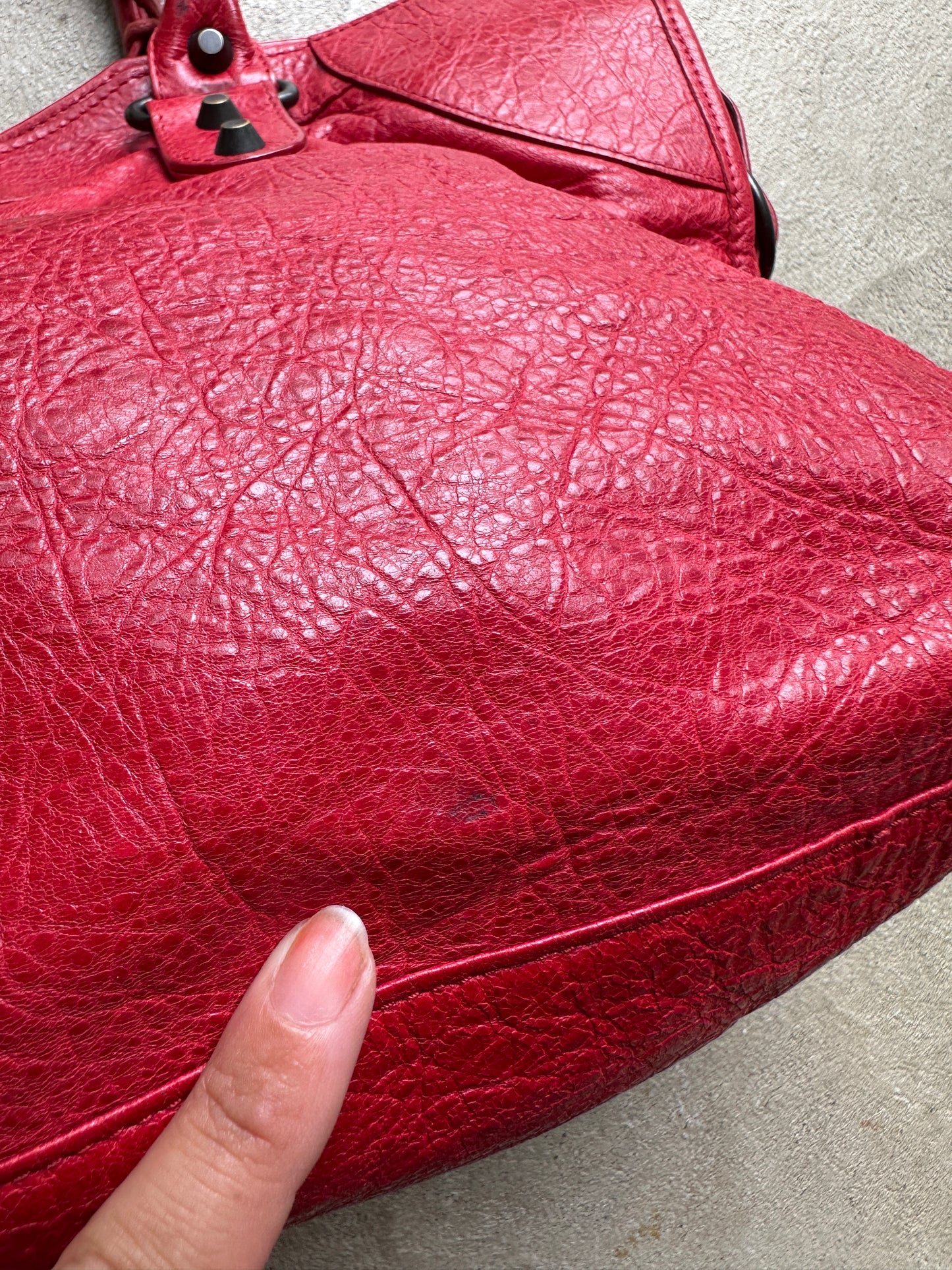 Vintage Balenciaga Red Part Time Bag