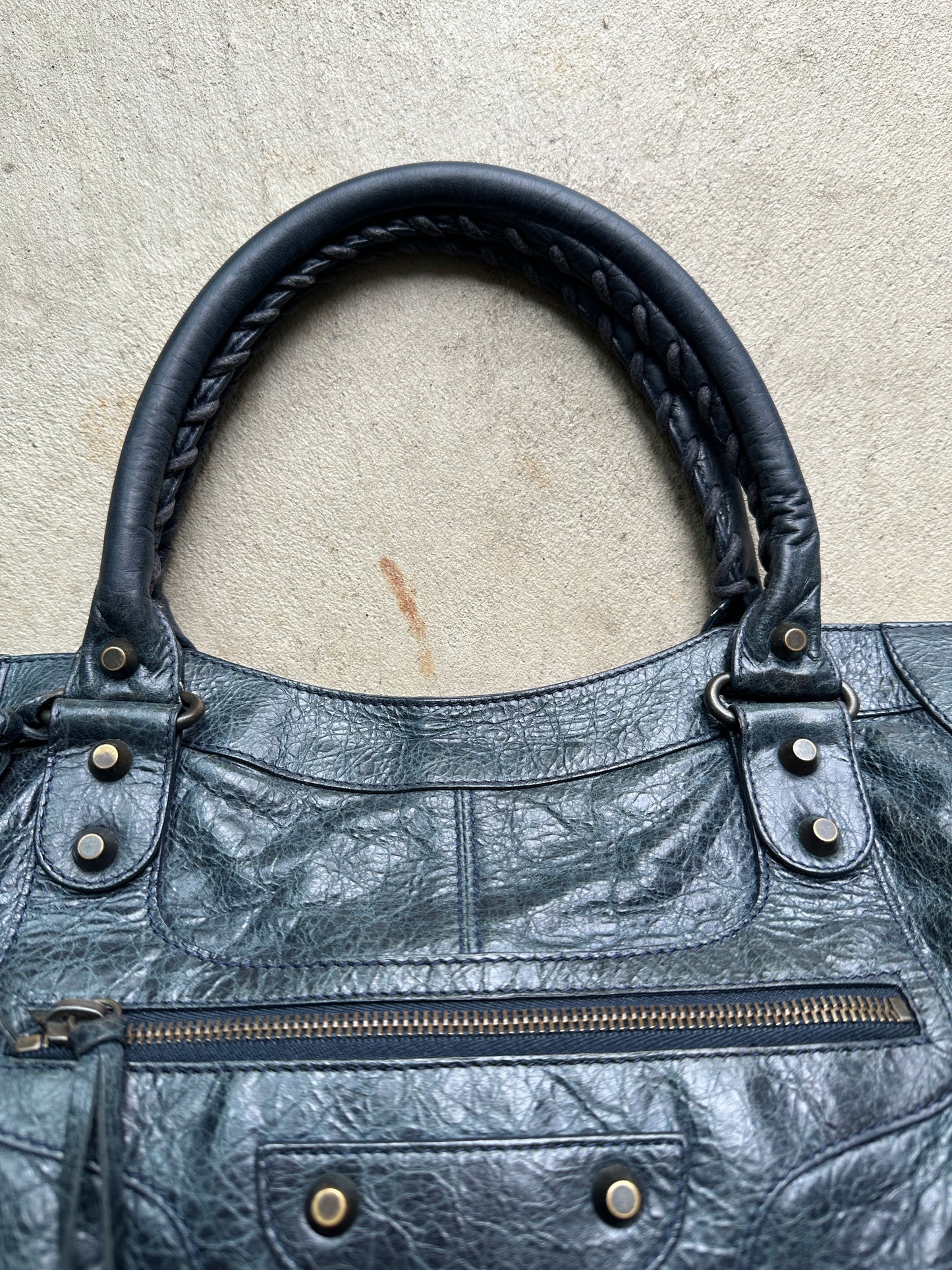 Vintage Balenciaga Dark Navy Part Time Bag