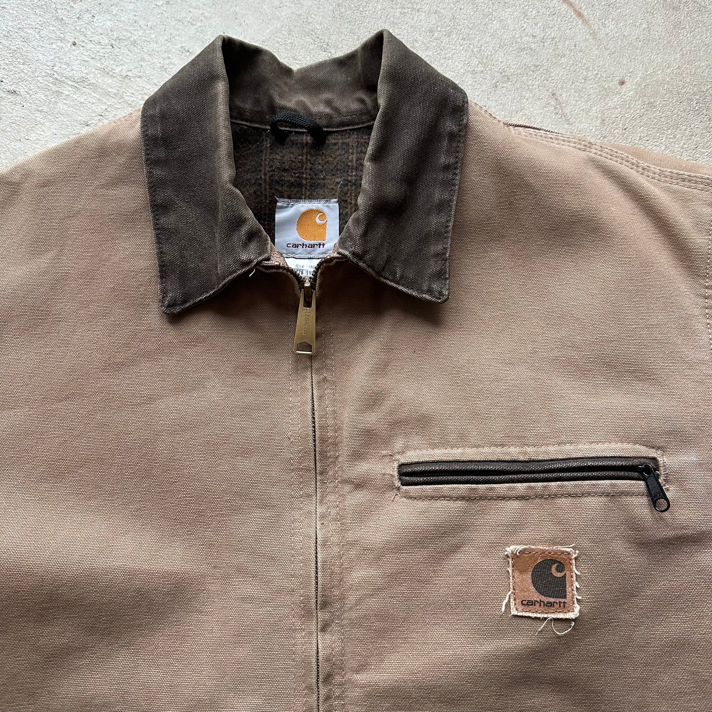 Vintage Carhartt Tan Detroit Jacket - M