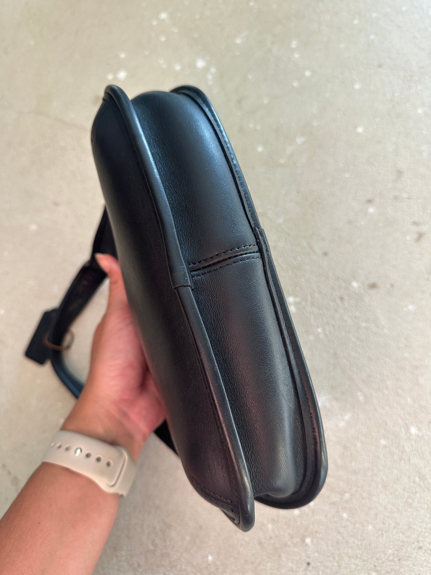 Vintage Coach Mini Ergo Black Shoulder Bag 9027