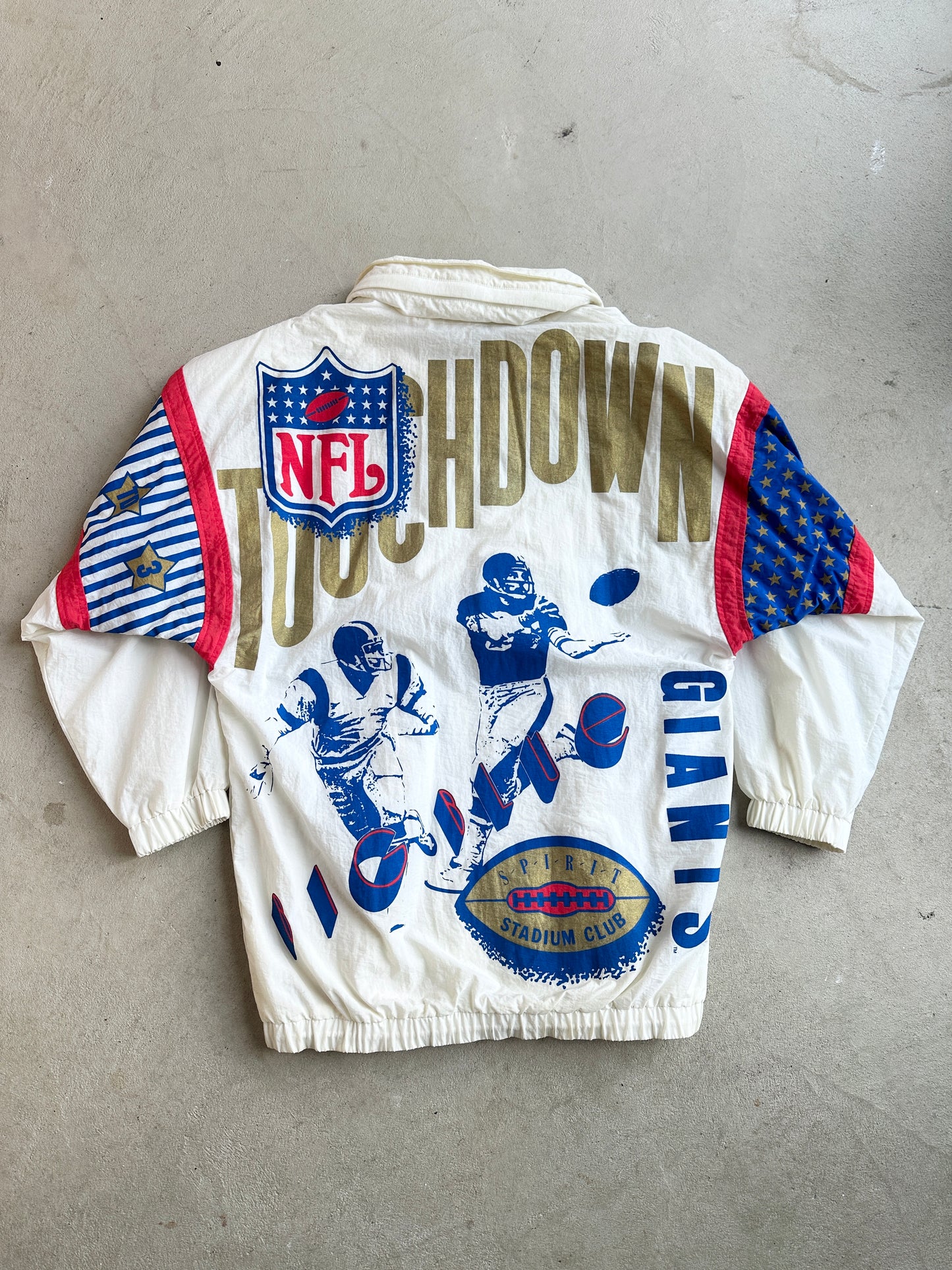 Vintage New York Giants Wind Breaker - M
