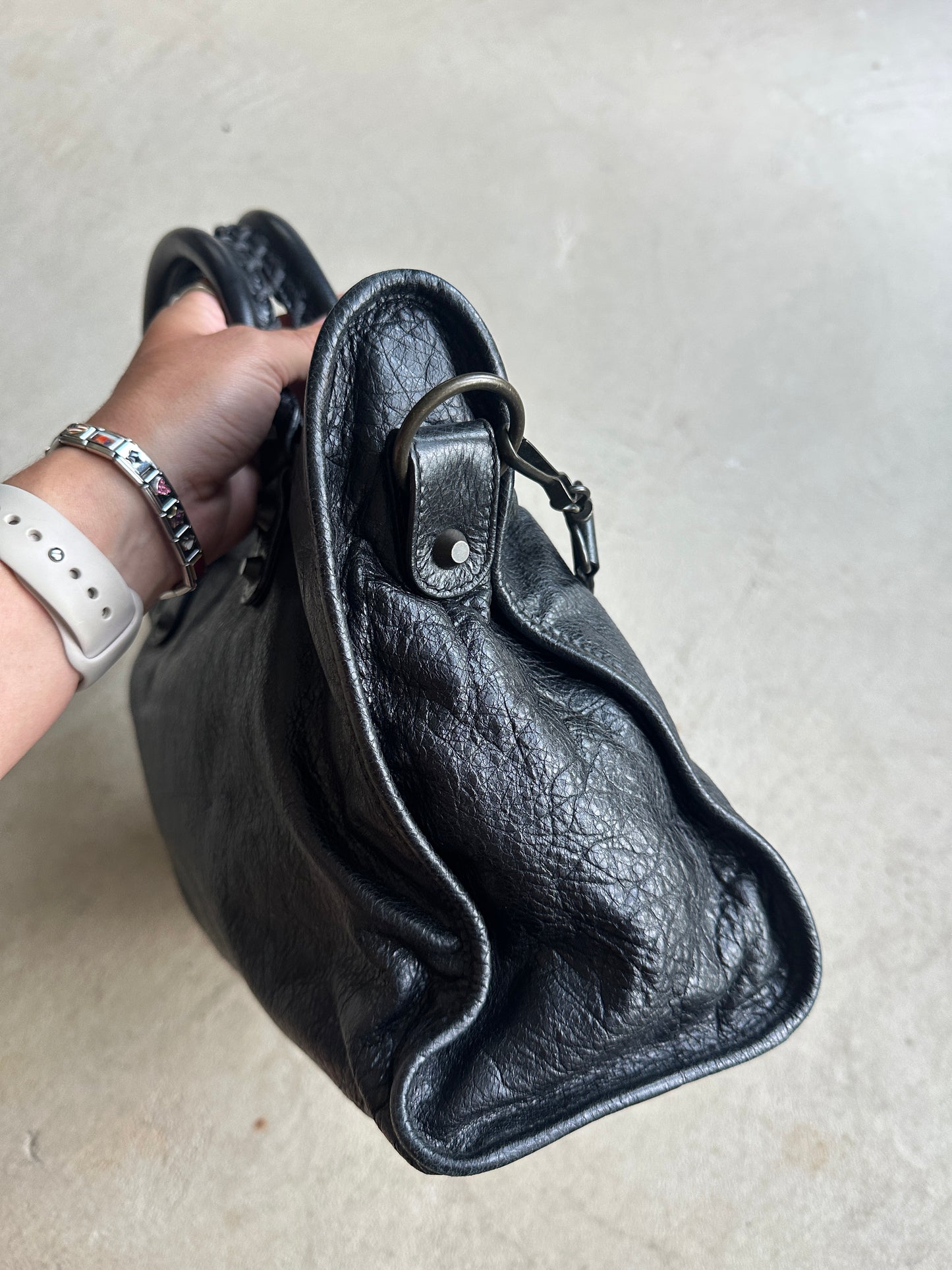 Vintage Black Balenciaga City Bag