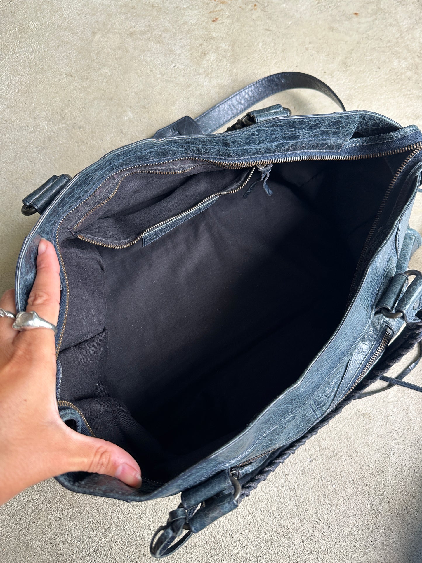 Vintage Balenciaga Dark Navy Part Time Bag