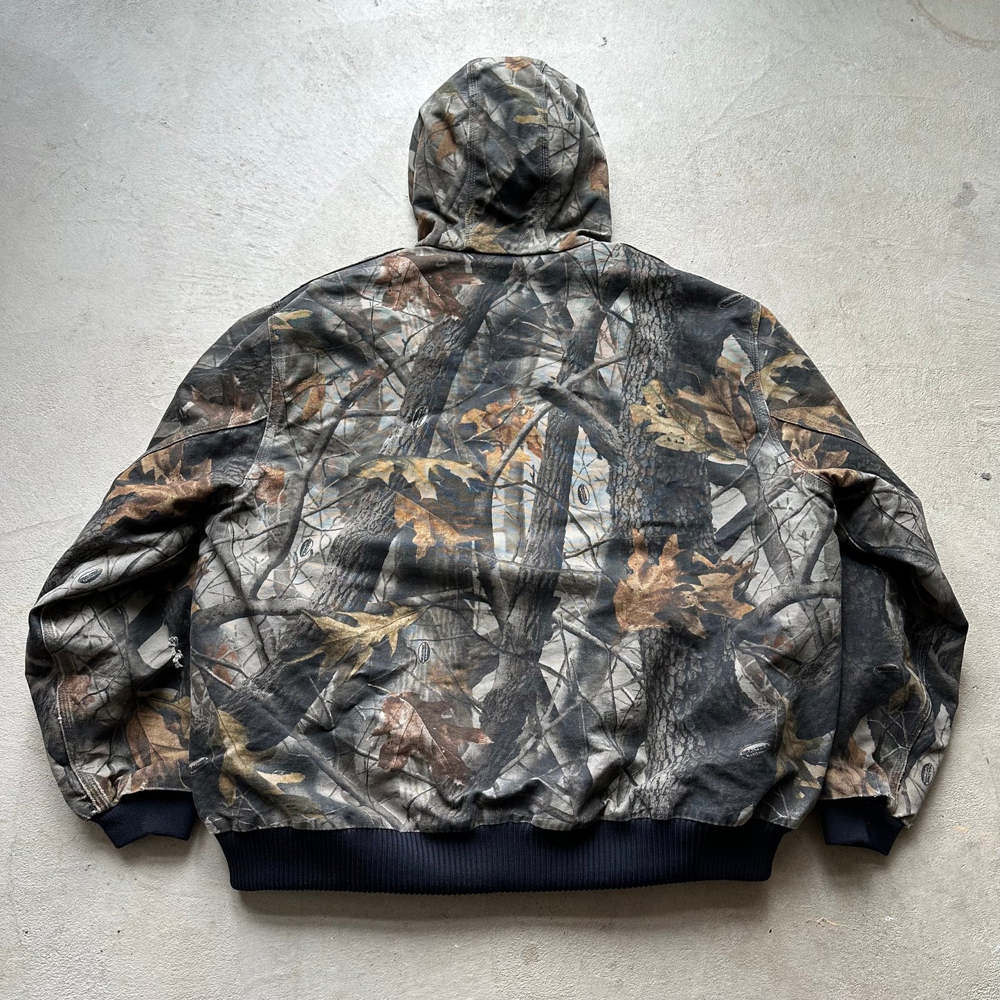 Vintage Carhartt Camo Hooded Jacket - XL