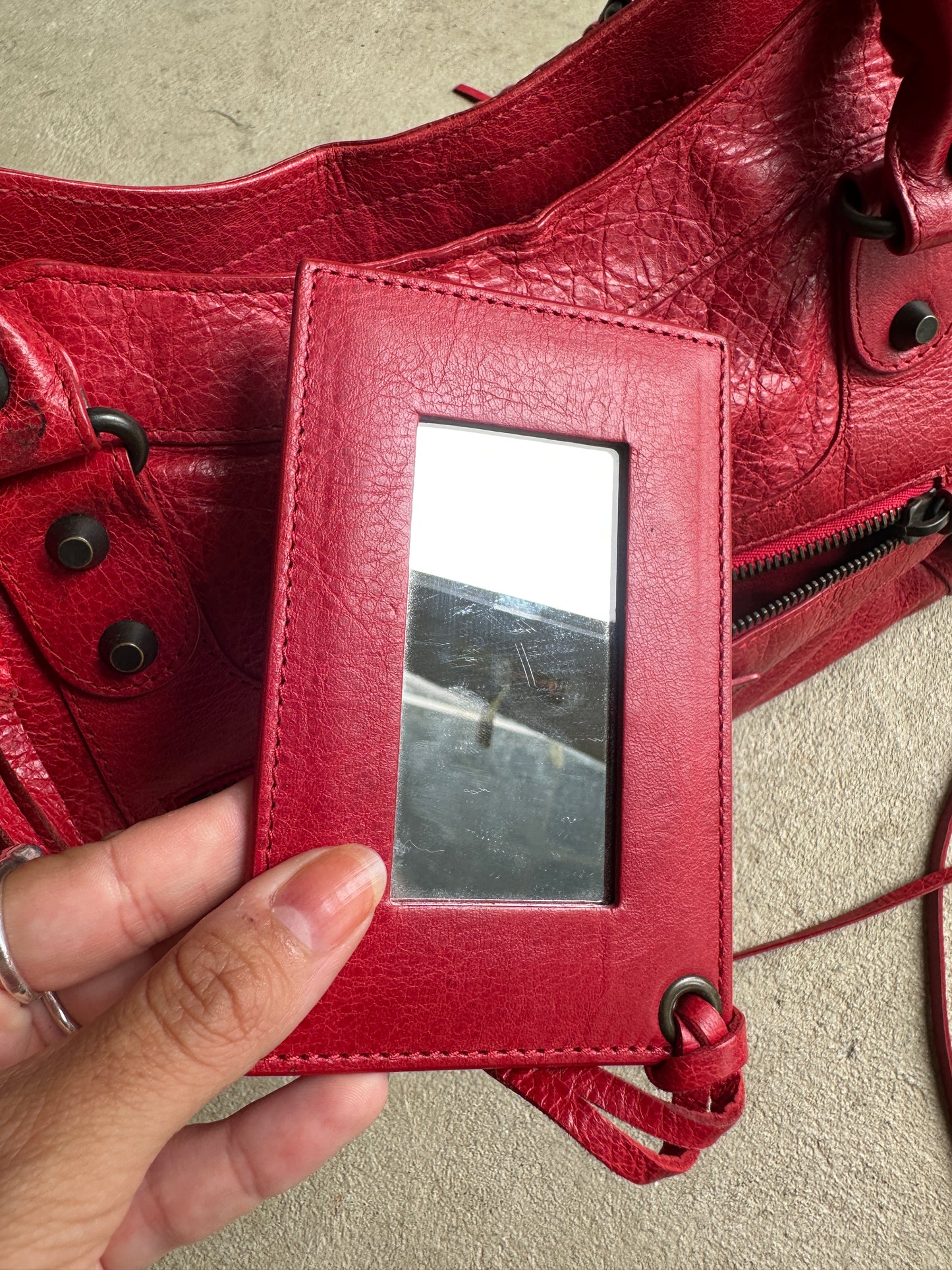 Vintage Balenciaga Red Part Time Bag