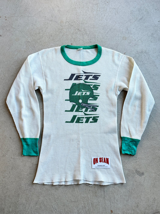 RARE Vintage 70's New York Jets thermal shirt - S