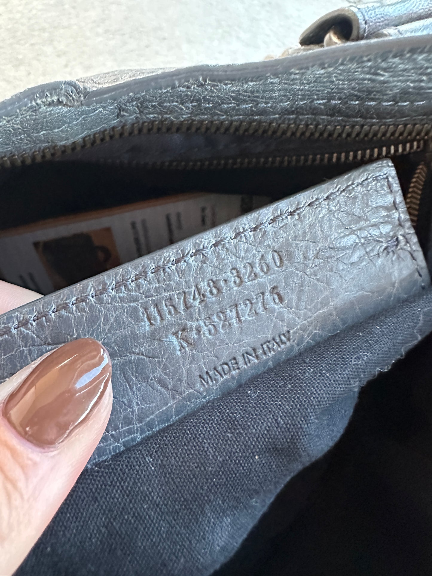 Vintage Dark Grey Balenciaga City Bag