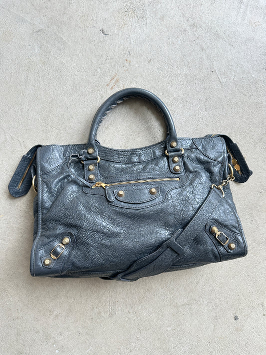Vintage Grey Balenciaga City Bag