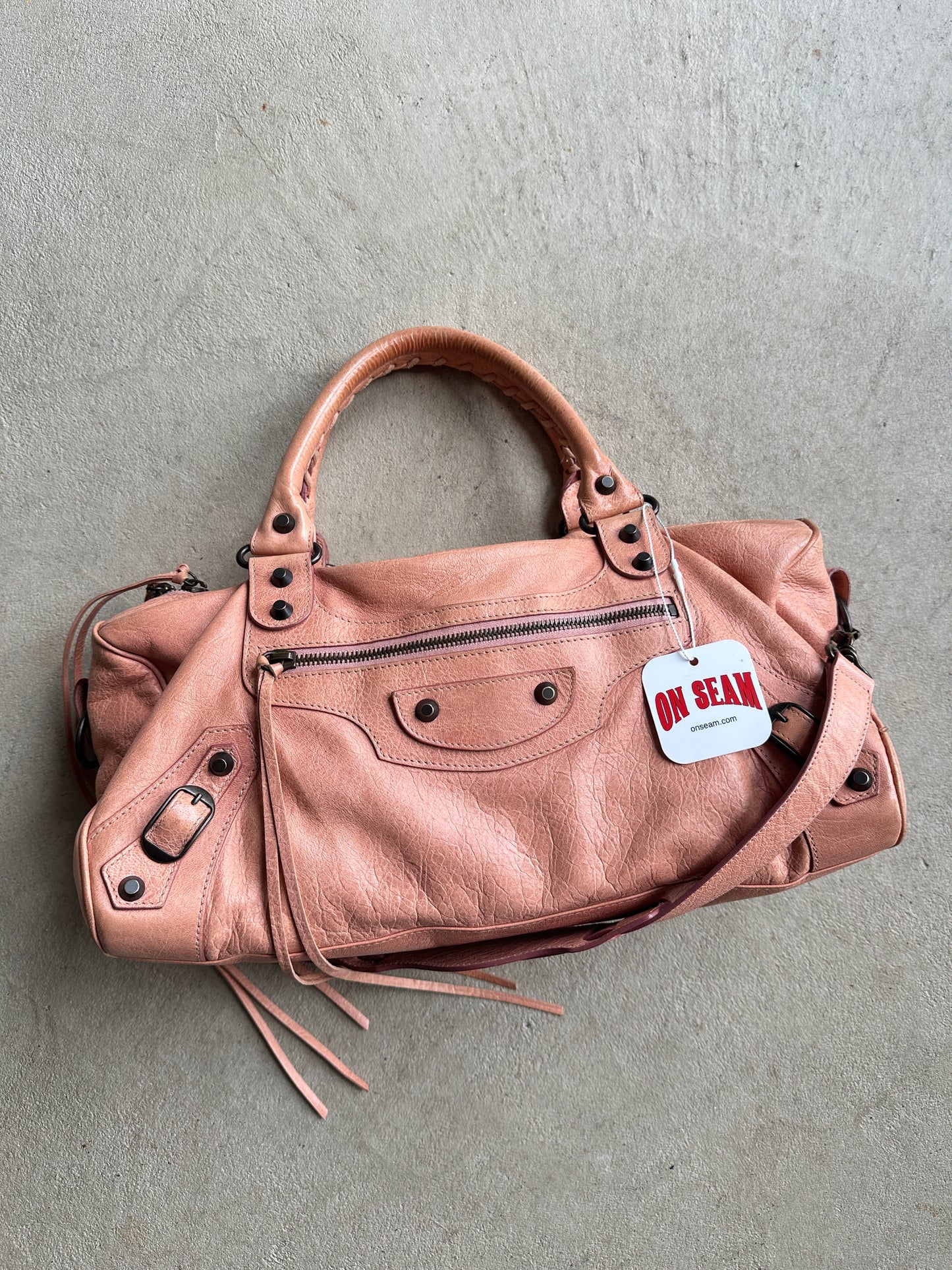 Vintage Balenciaga Peach Twiggy Bag